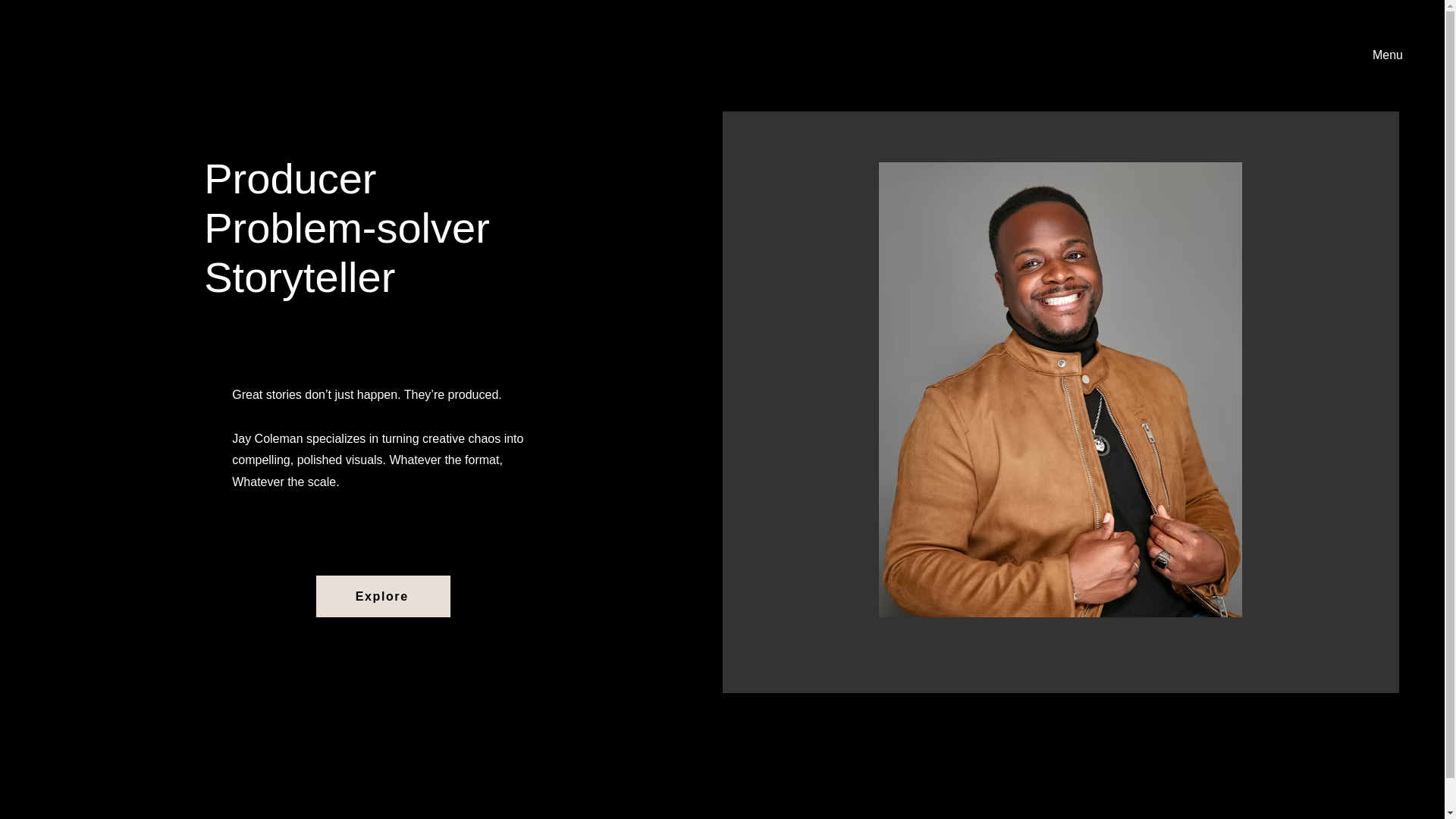 website screenshot of https://jaycoleman.tv/