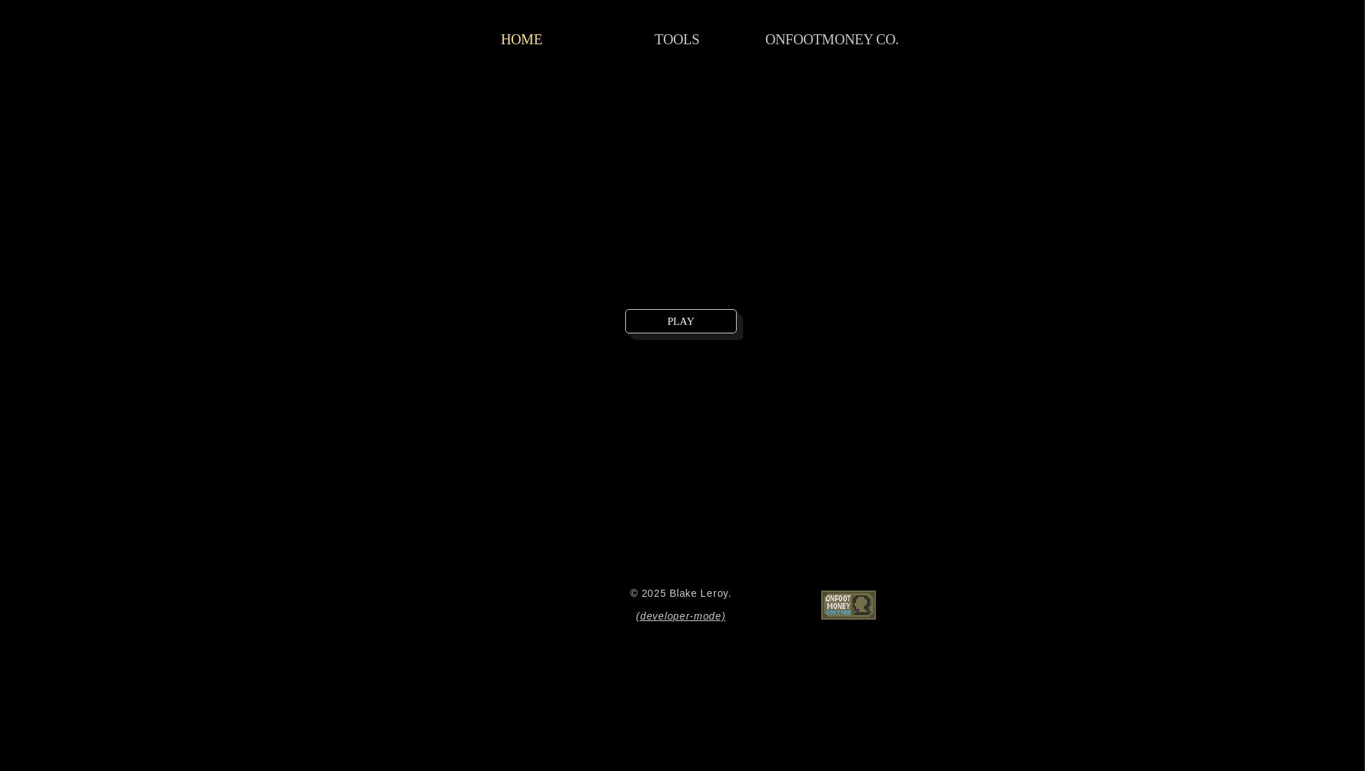 website screenshot of https://blakeleroy.com/