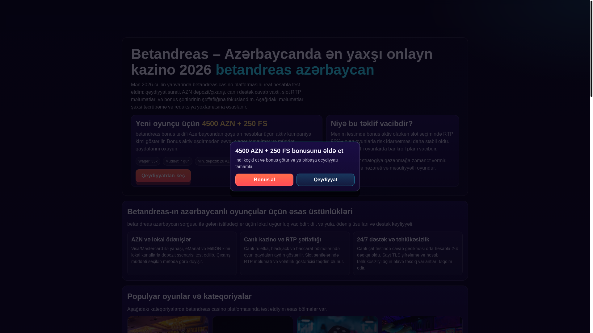 website screenshot of https://andreas-amp.com/