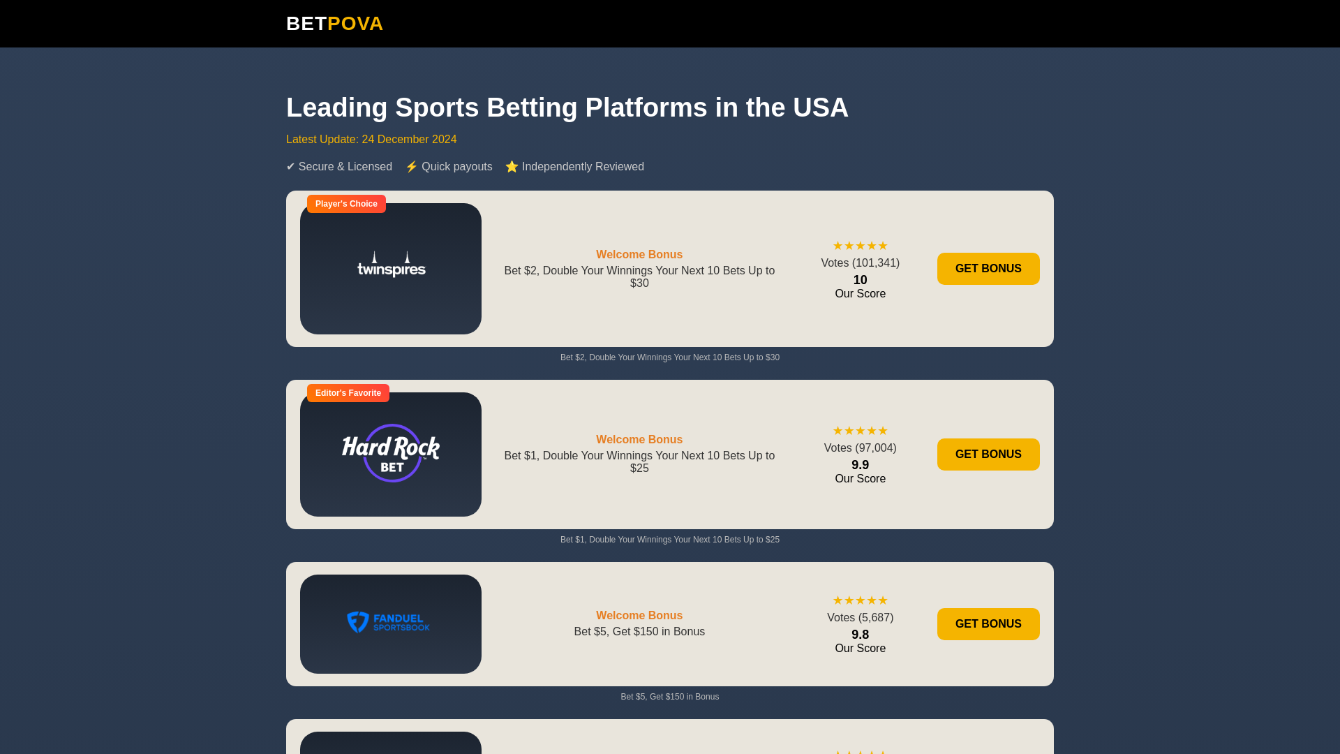 website screenshot of https://betpova.pro/