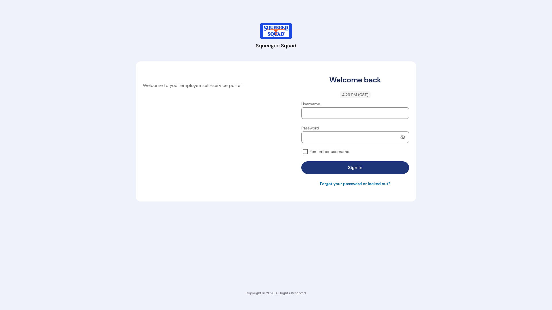 website screenshot of https://secure8.saashr.com/ta/110851.login?rnd=1771885265684&FS=