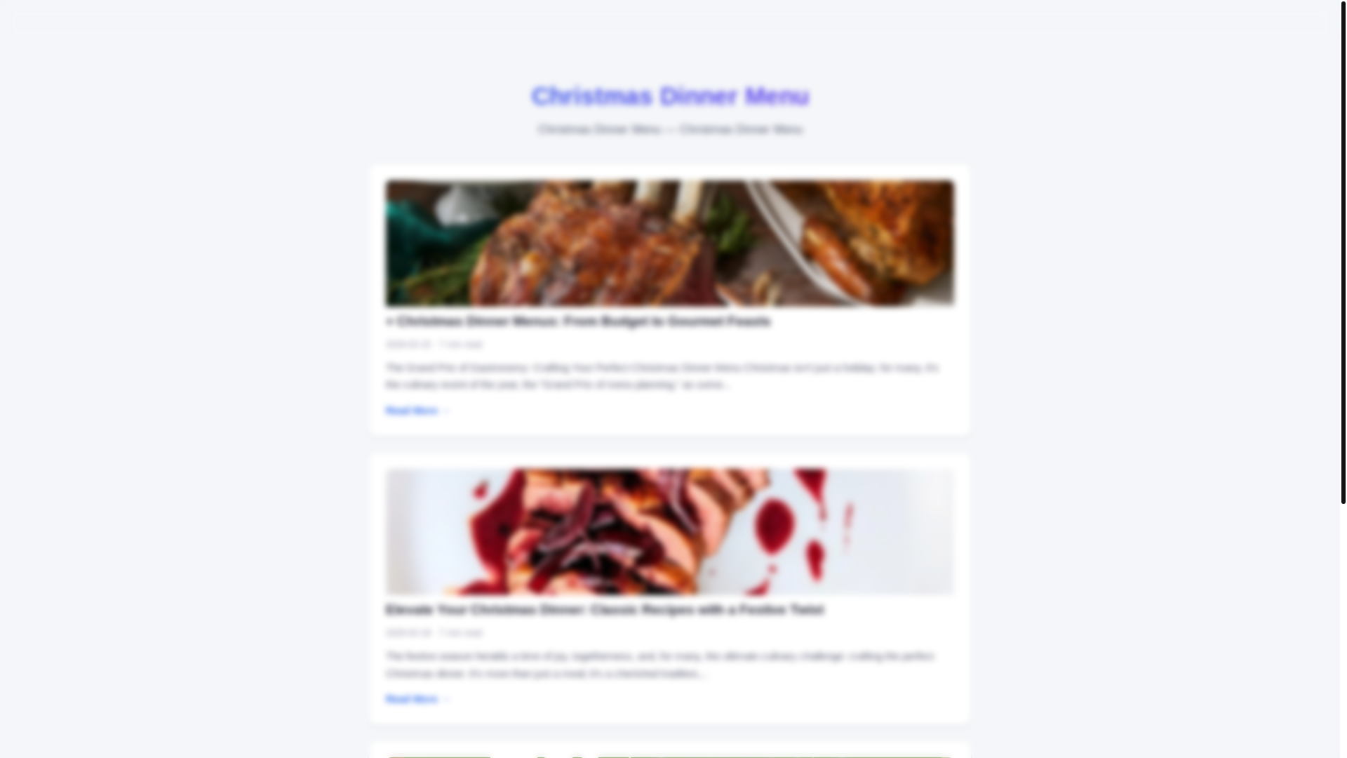website screenshot of https://christmas-dinner-menu.pages.dev/