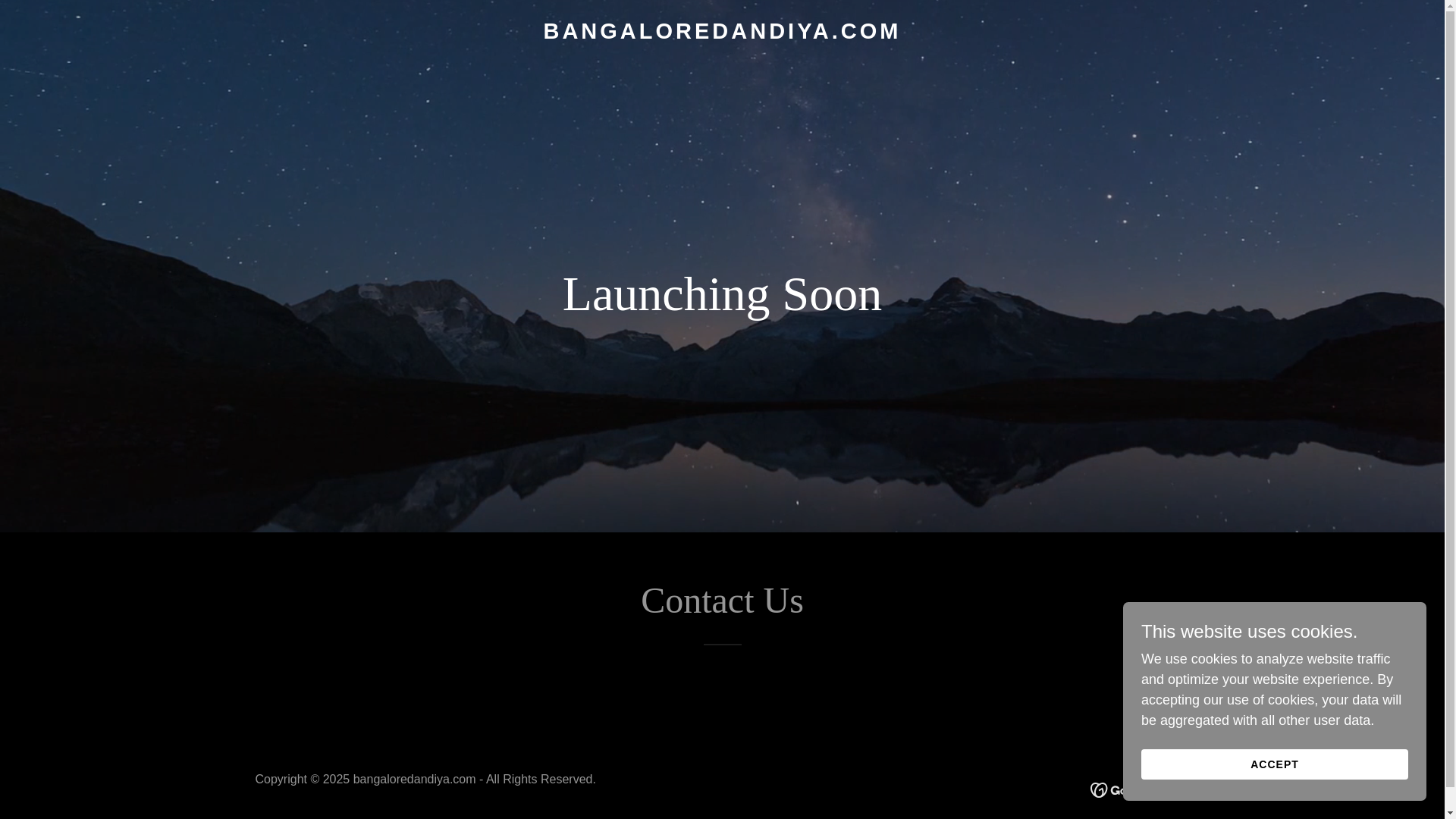website screenshot of https://bangaloredandiya.com/