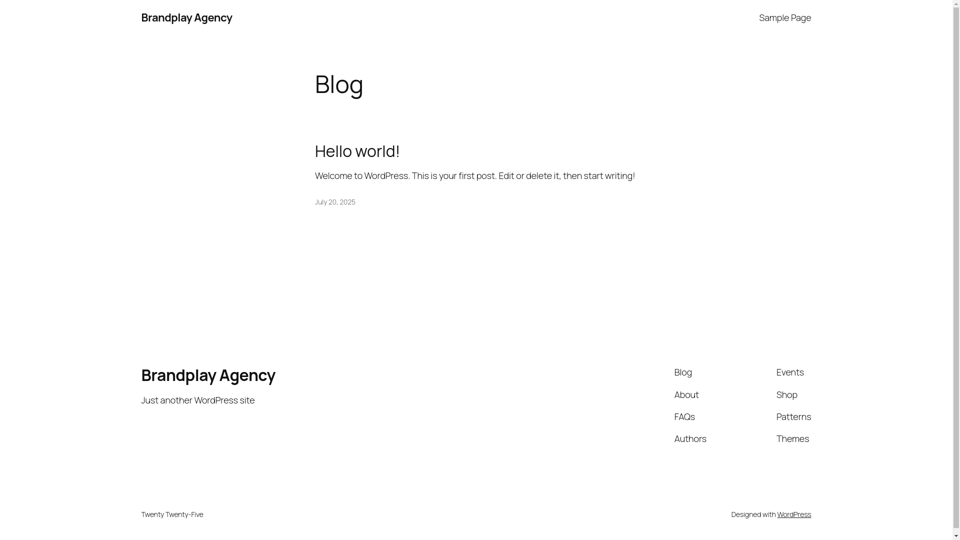 website screenshot of https://brandplayagency.com/
