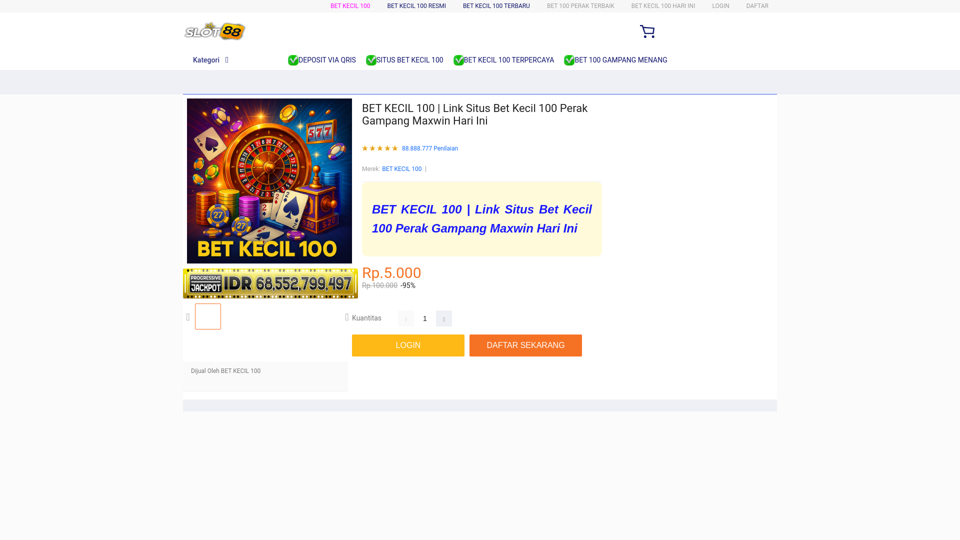 website screenshot of https://betkecil100.pages.dev/