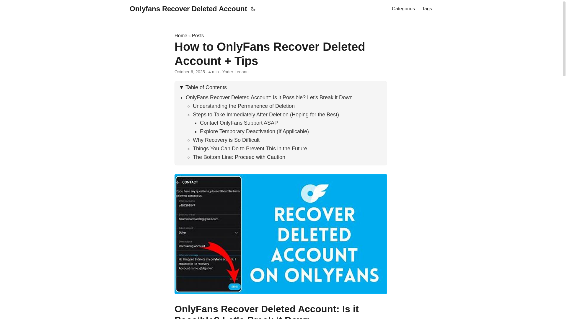 website screenshot of https://onlyfans-recover-deleted-account.pages.dev/