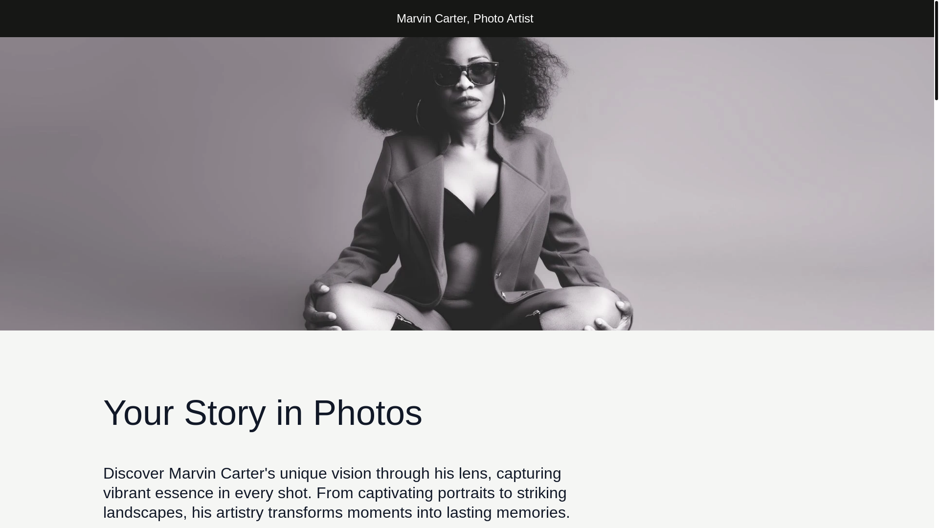 website screenshot of https://carterphotoartist.com/