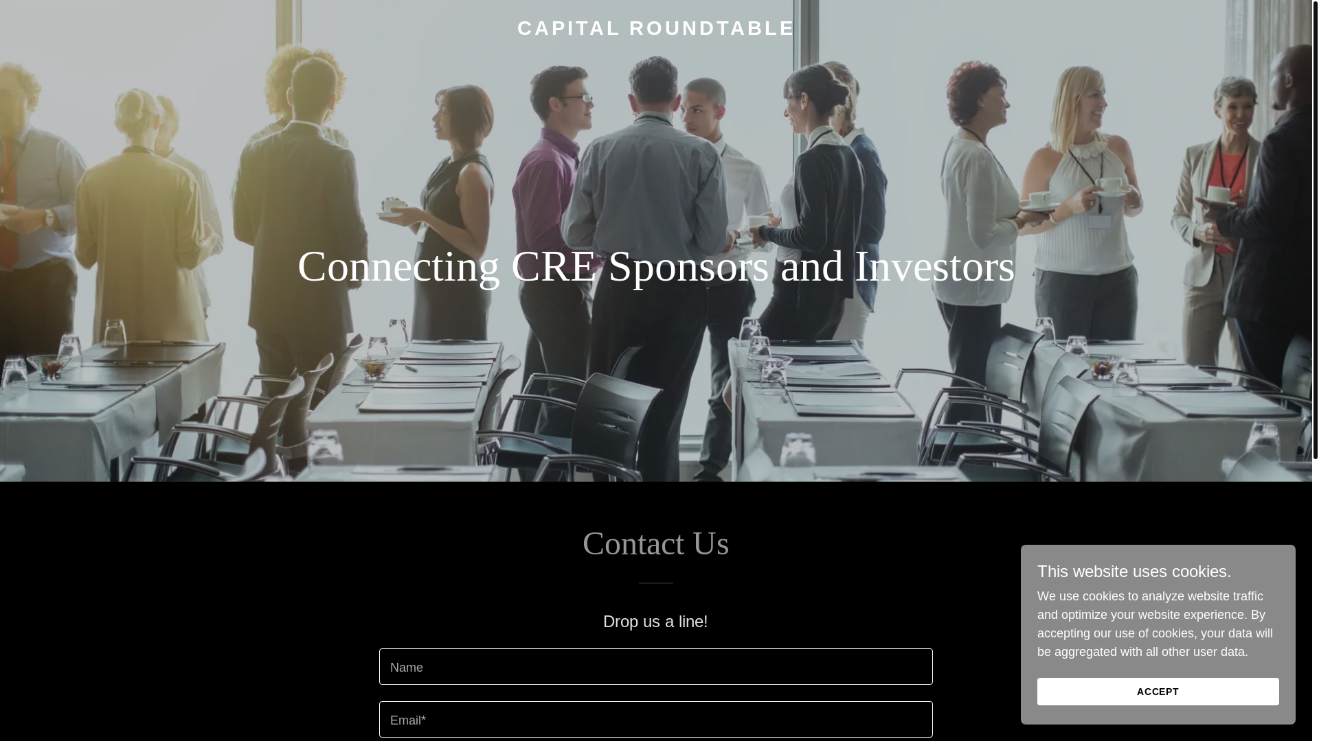 website screenshot of https://capitalroundtablecre.com/