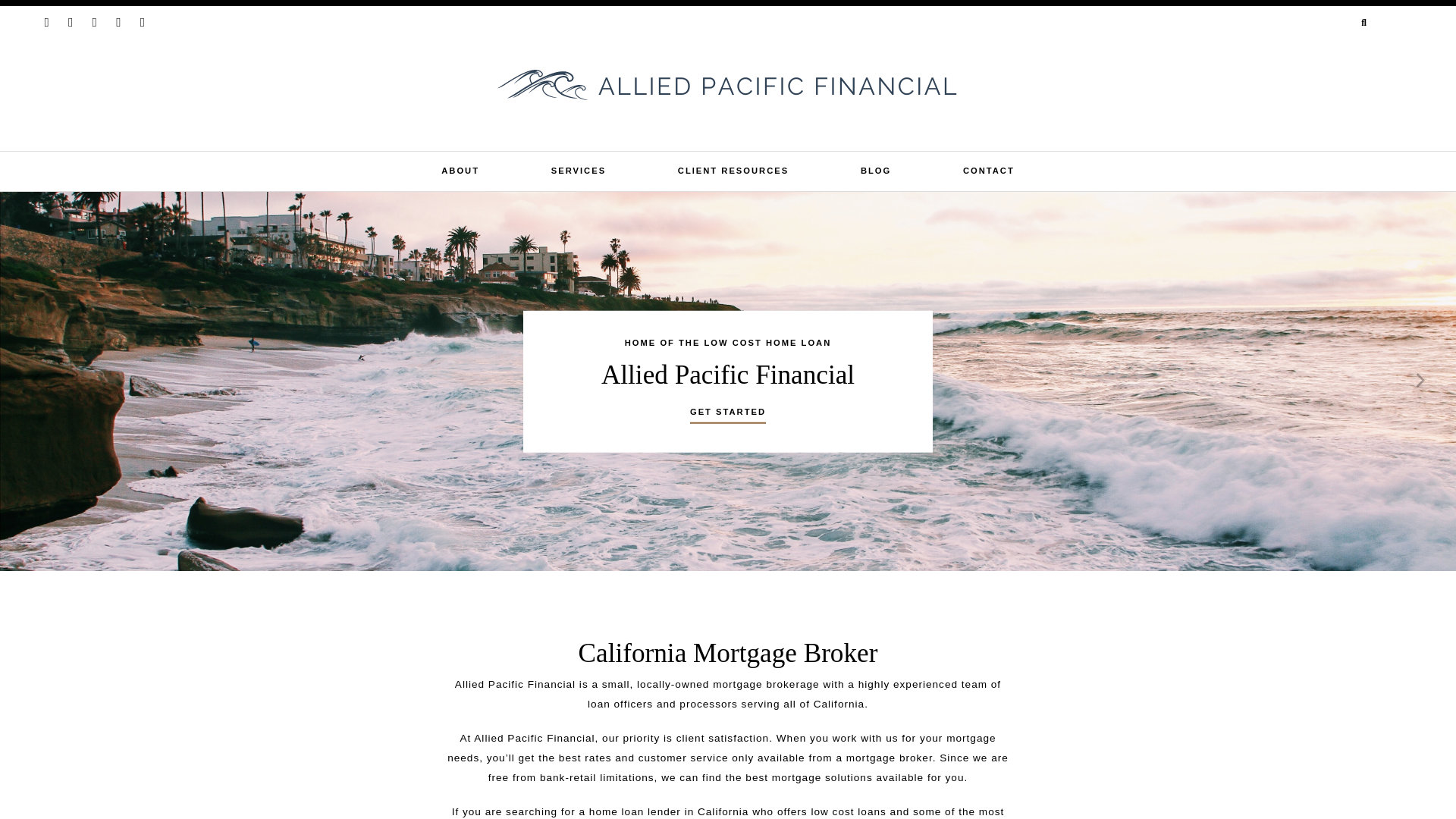 website screenshot of https://pacificloans.finance/