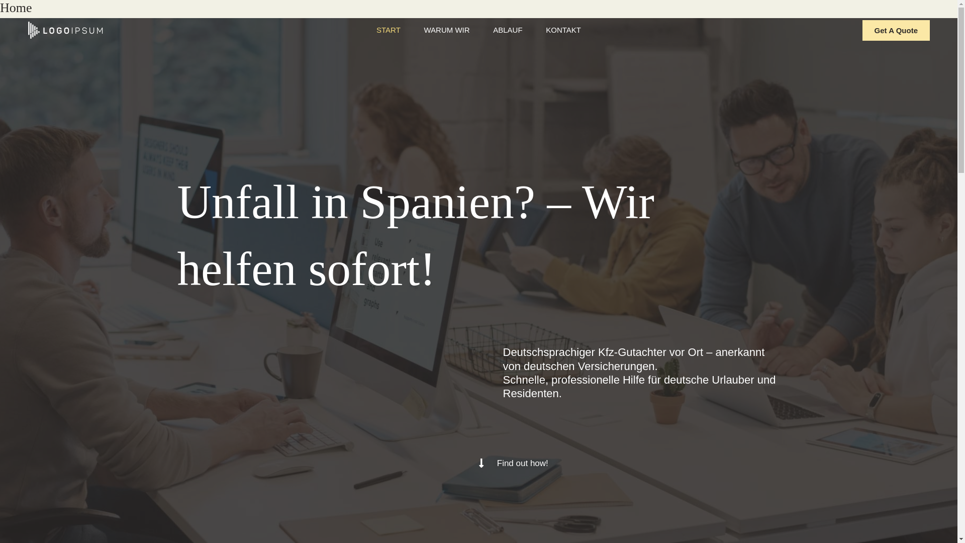 website screenshot of https://kfzgutachter-spanien.de/