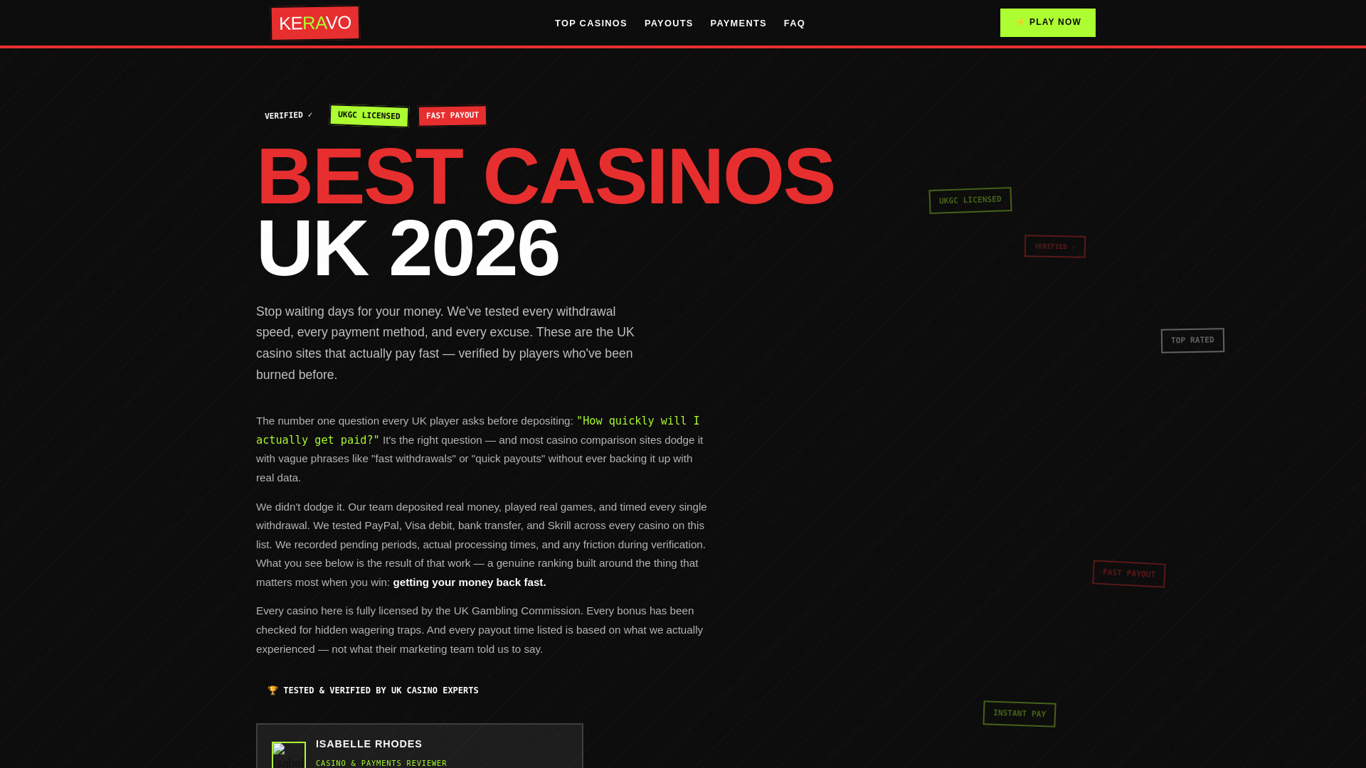 website screenshot of https://keravo-click.pages.dev/