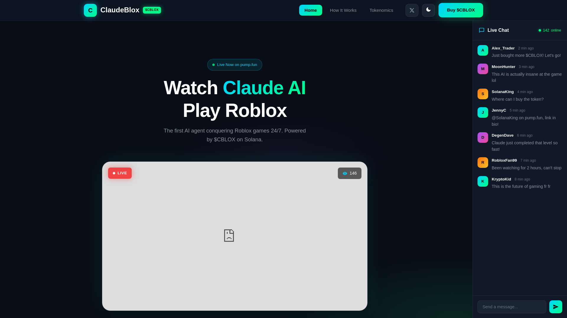 website screenshot of https://claudeblox.com/
