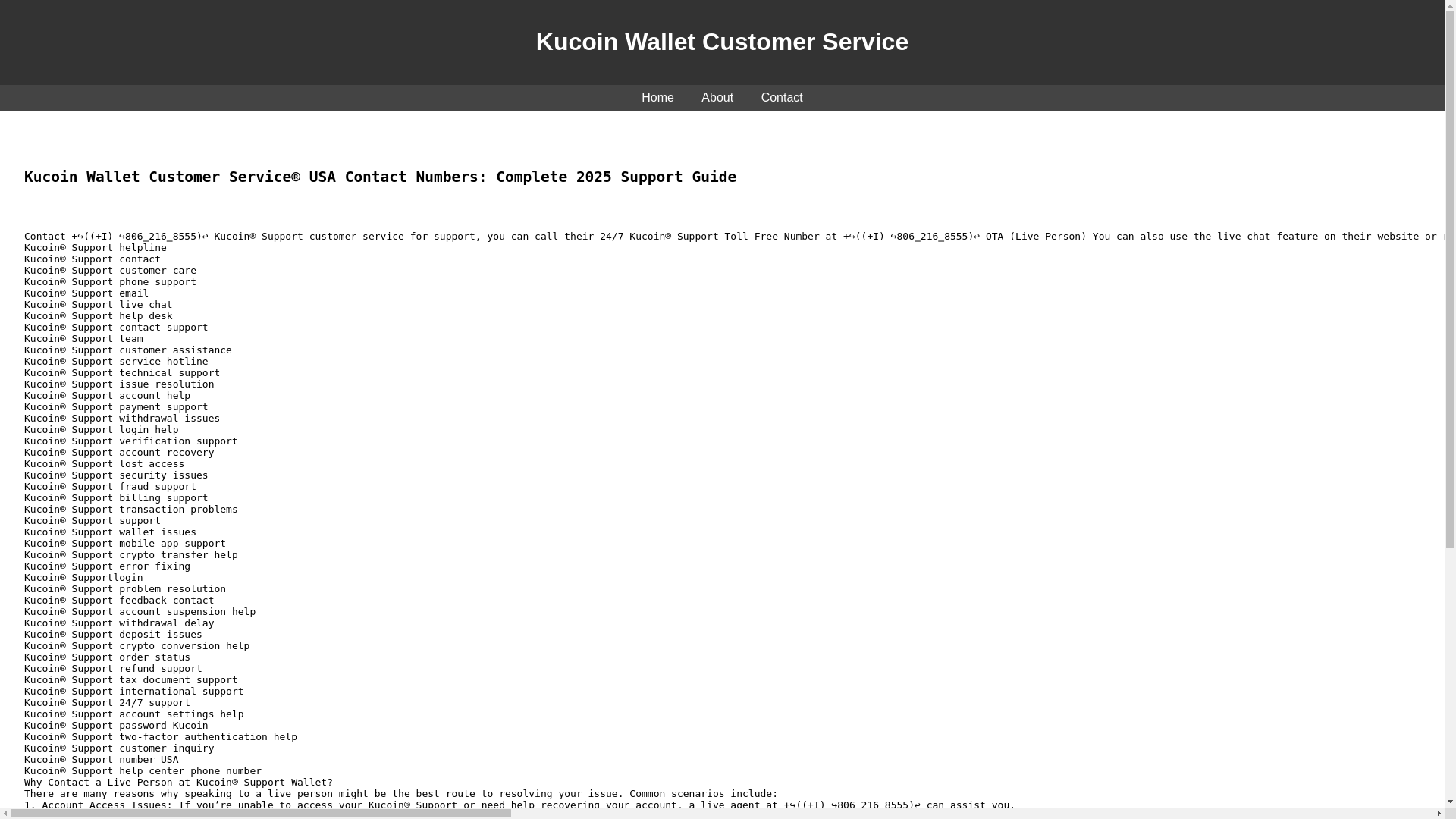 website screenshot of https://kucoin-customer-service-number.pages.dev/