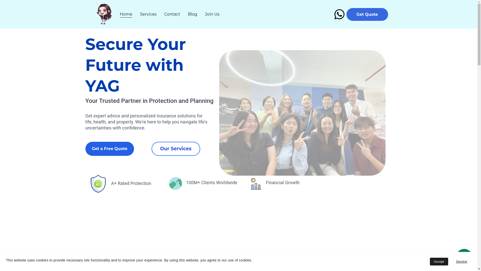 website screenshot of https://yagmalaysia.com/