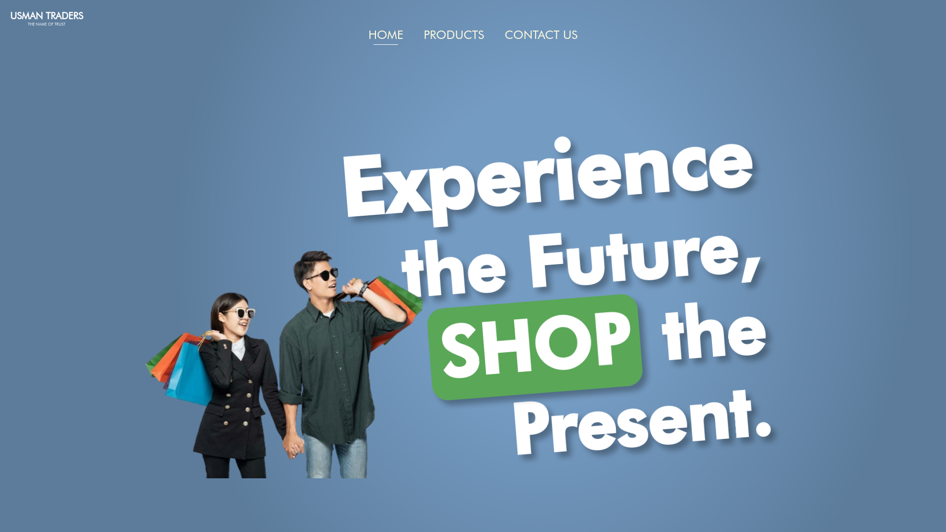 website screenshot of https://usmantraders.org.pk/