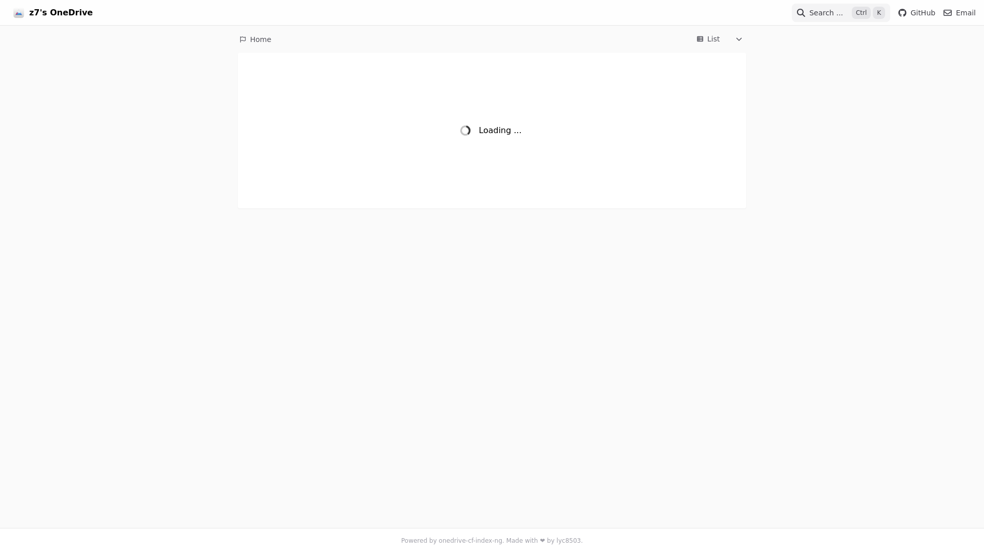 website screenshot of https://onedrive-cf-index-7jy.pages.dev/