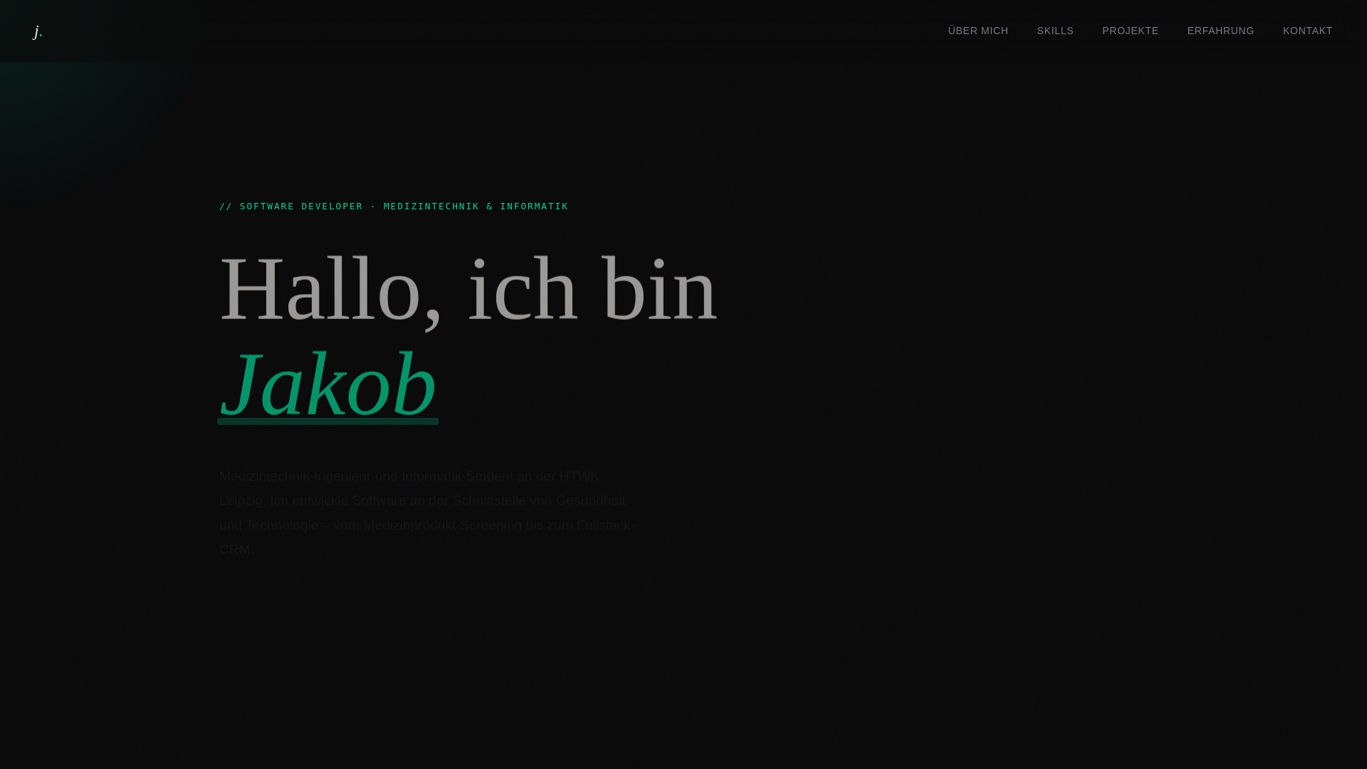 website screenshot of https://jakob-glueck.de/