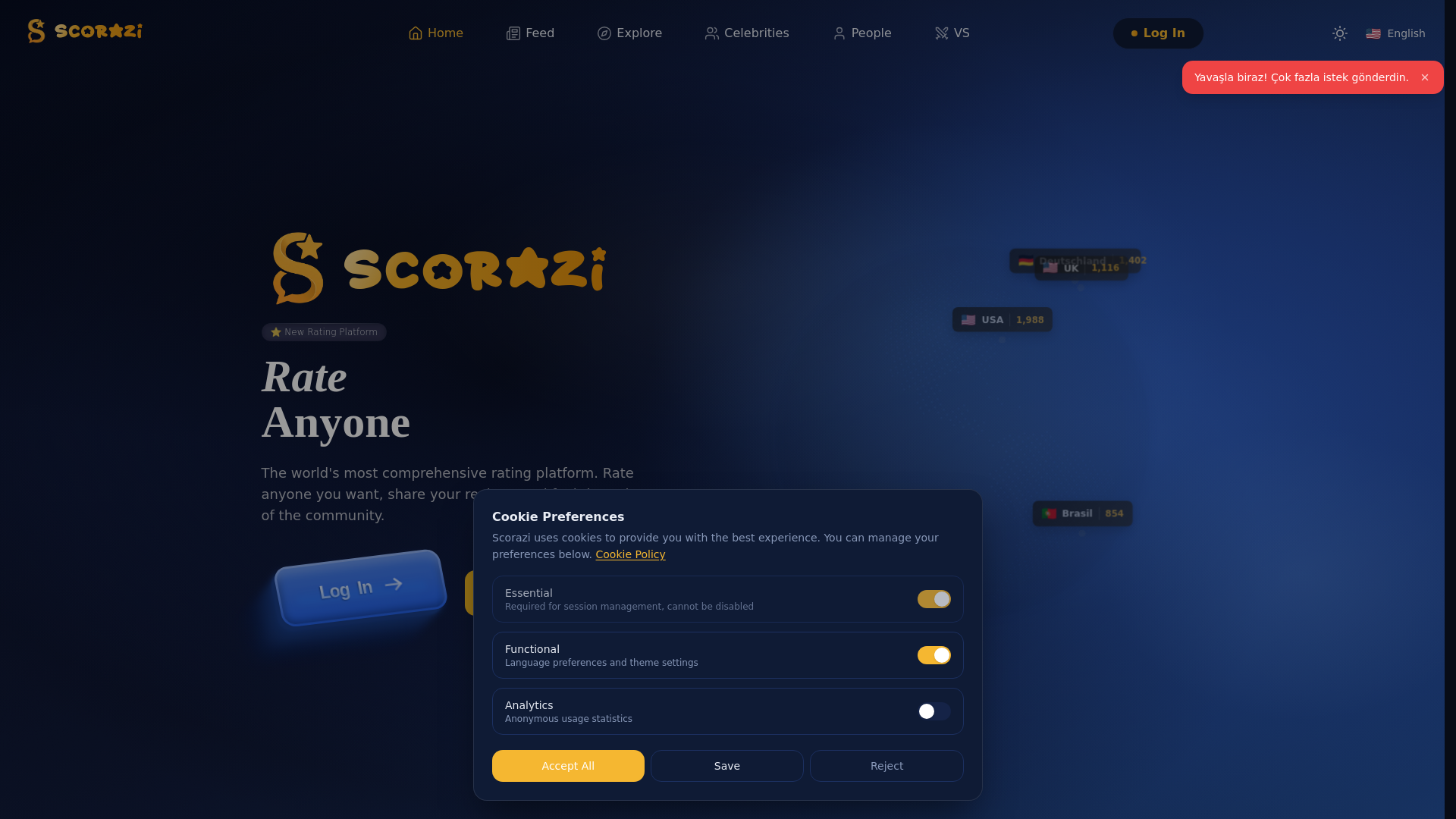 website screenshot of https://scorazi.com/