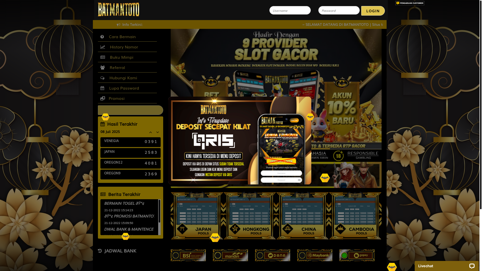 website screenshot of https://batmantoto4dgacor.com/