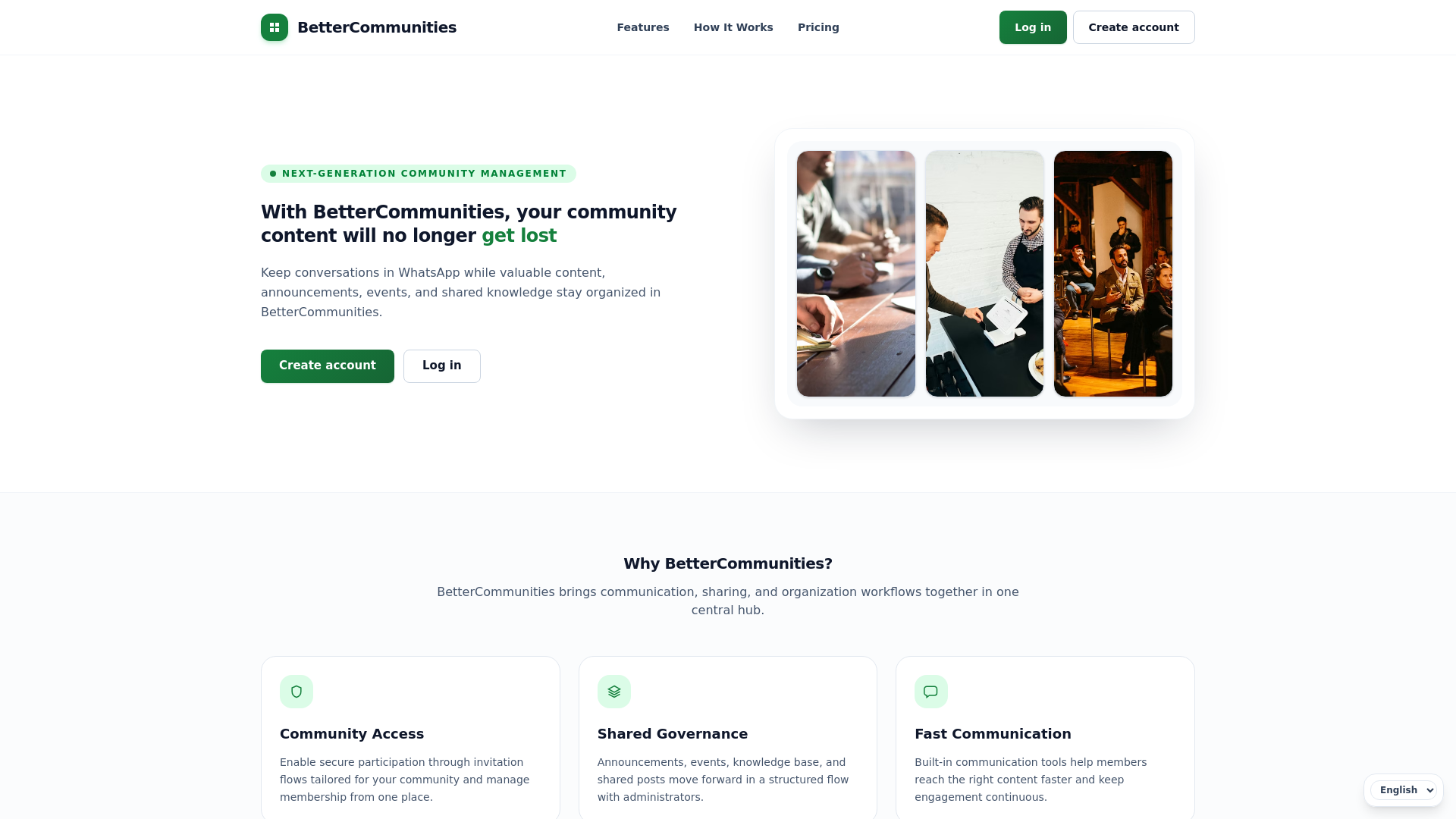 website screenshot of https://bettercommun.com/