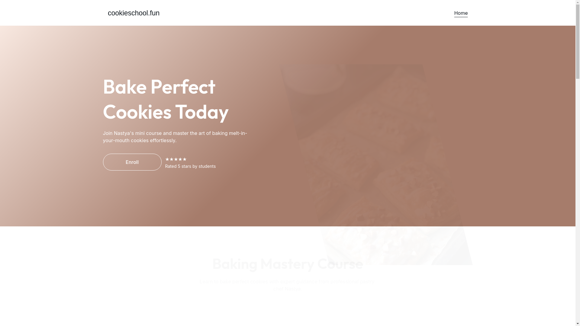 website screenshot of https://cookieschool.fun/