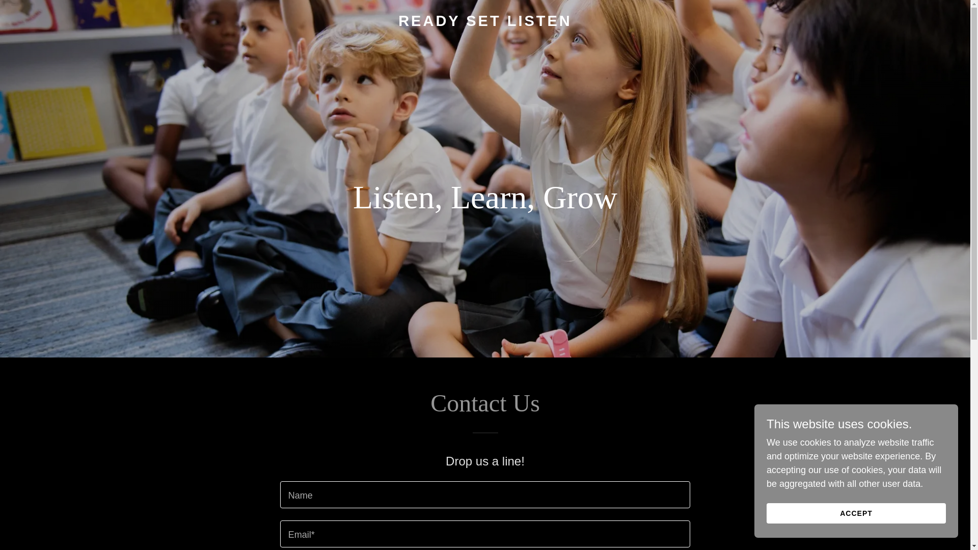 website screenshot of https://readysetlisten.org/