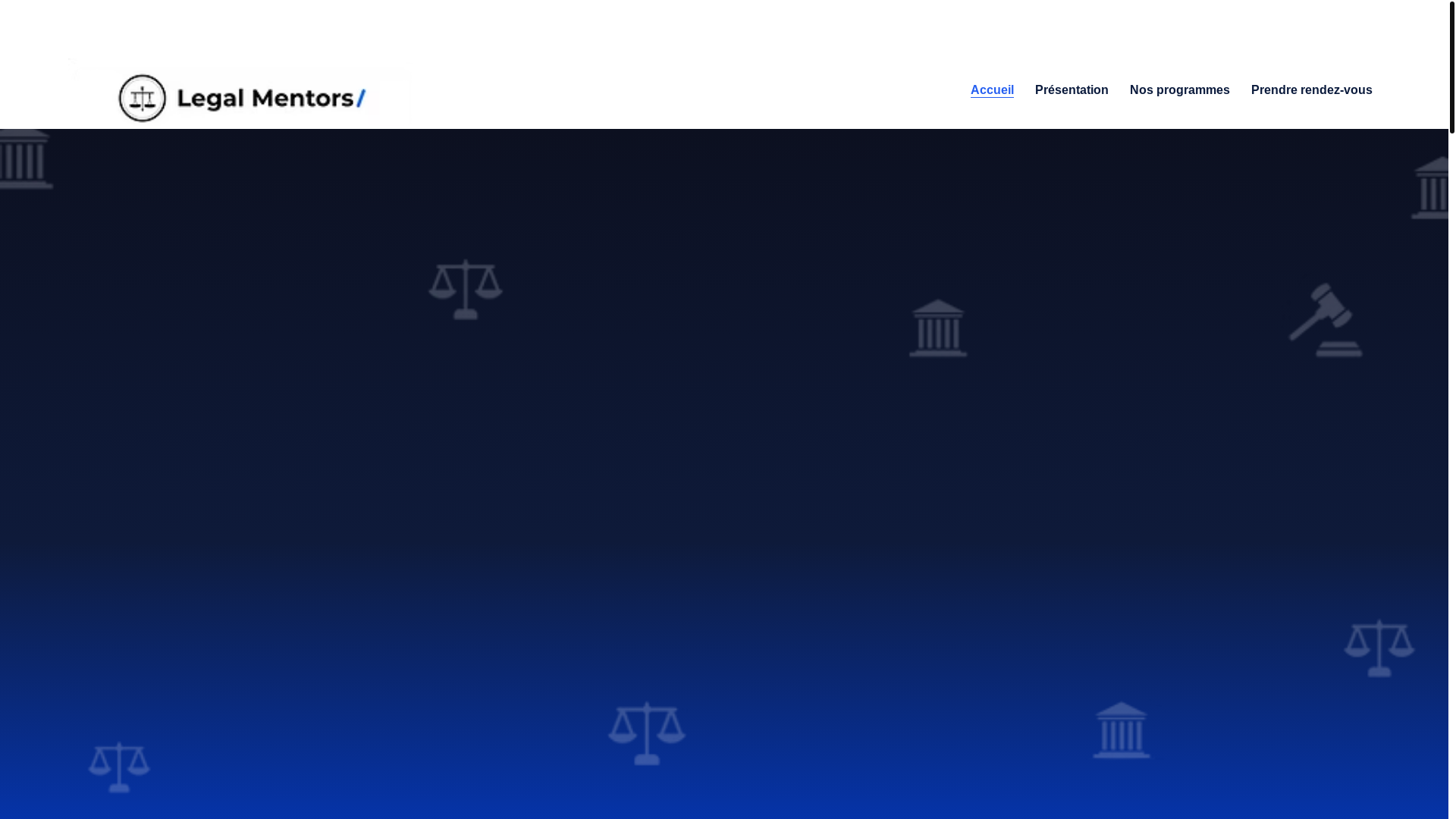 website screenshot of https://legalmentors.fr/