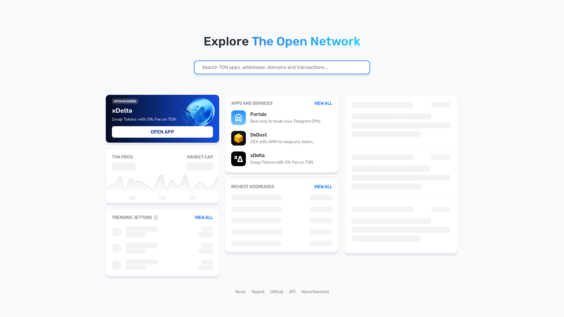 website screenshot of https://tonscan-mainnet.pages.dev/
