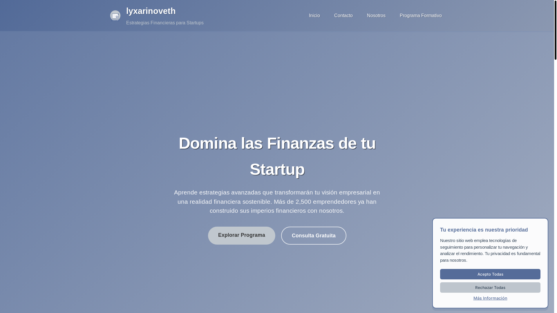 website screenshot of https://lyxarinoveth.com/
