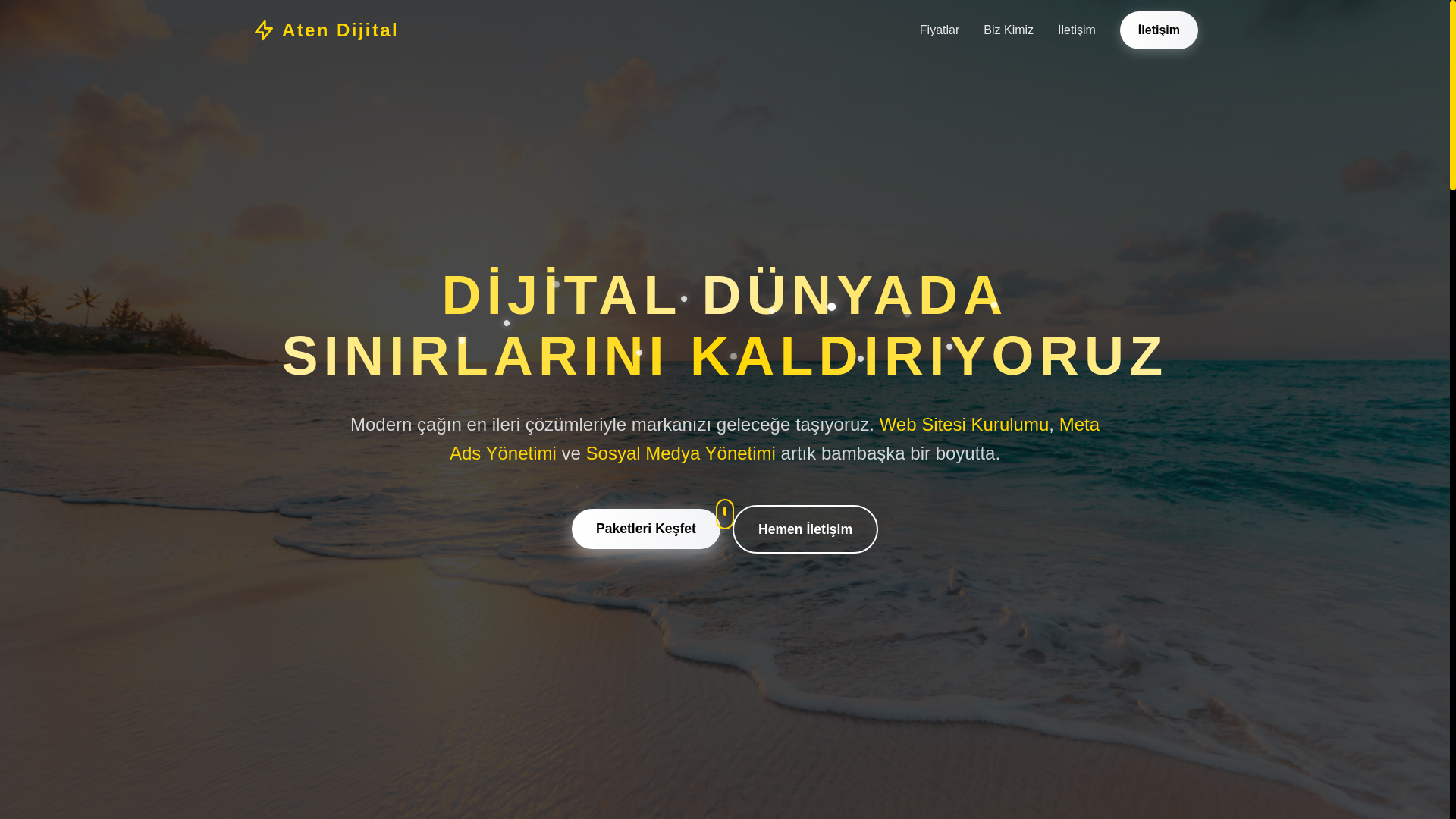 website screenshot of https://atendijital.com.tr/