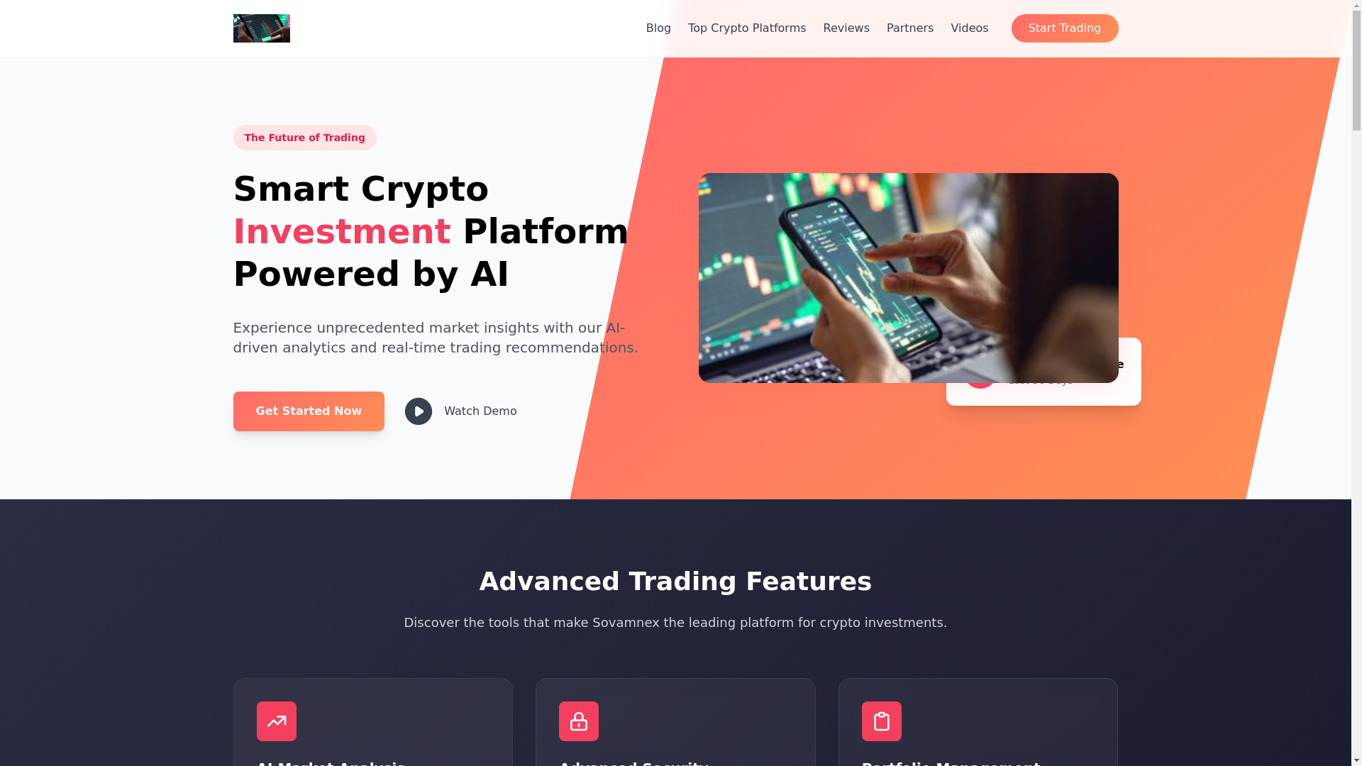 website screenshot of https://sovamnexapp.top/