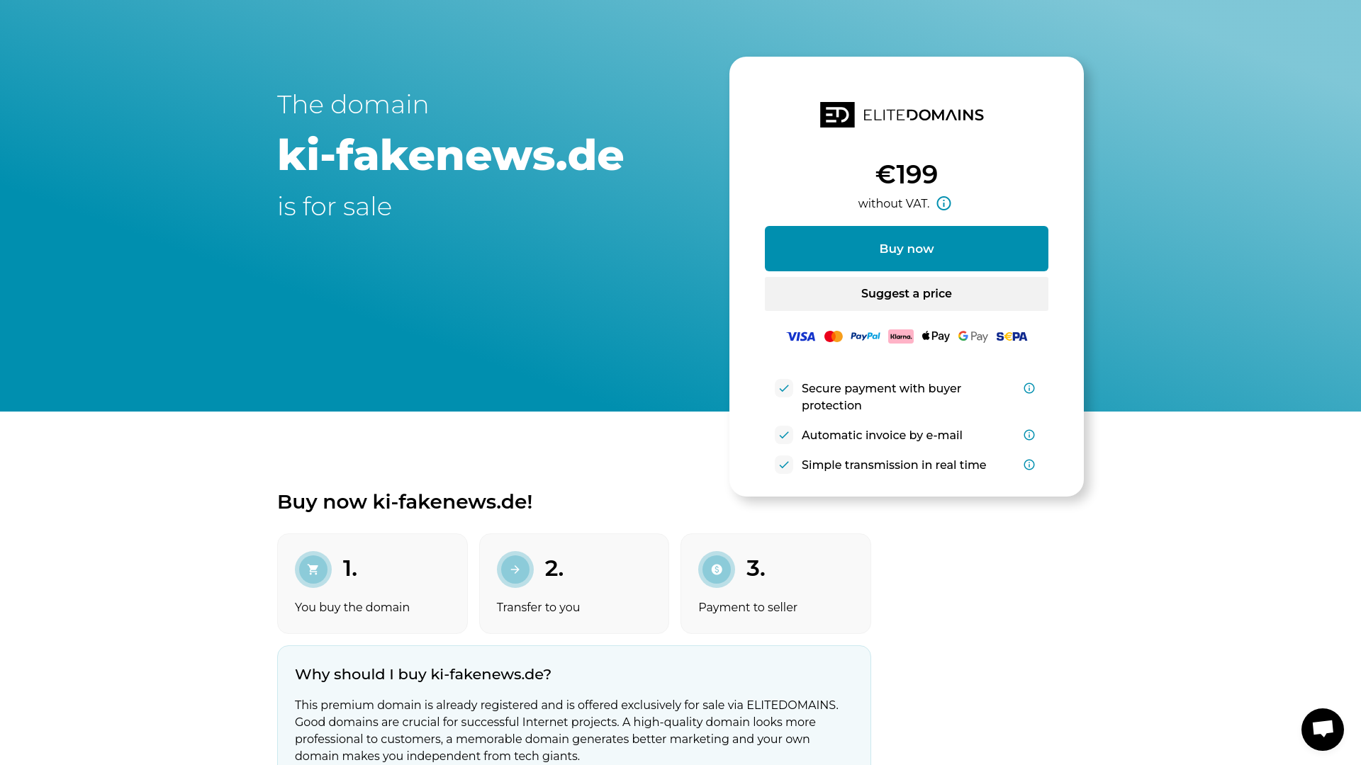 website screenshot of https://ki-fakenews.de/