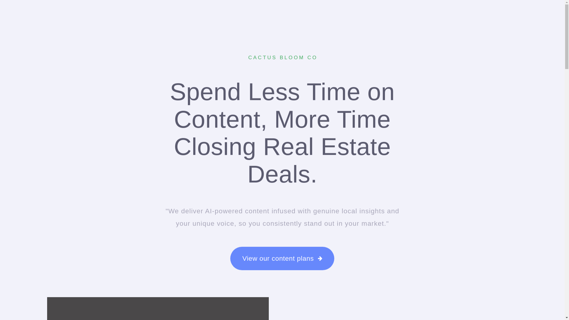website screenshot of https://cactusbloomco.net/