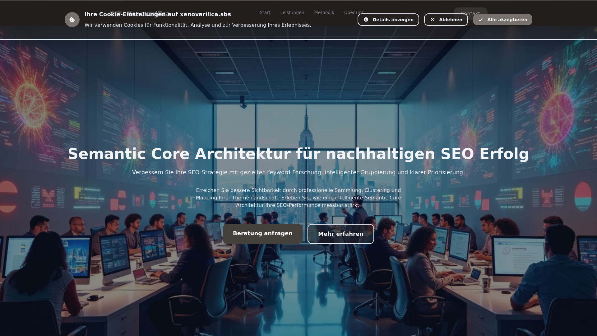 website screenshot of https://xenovarilica.sbs/