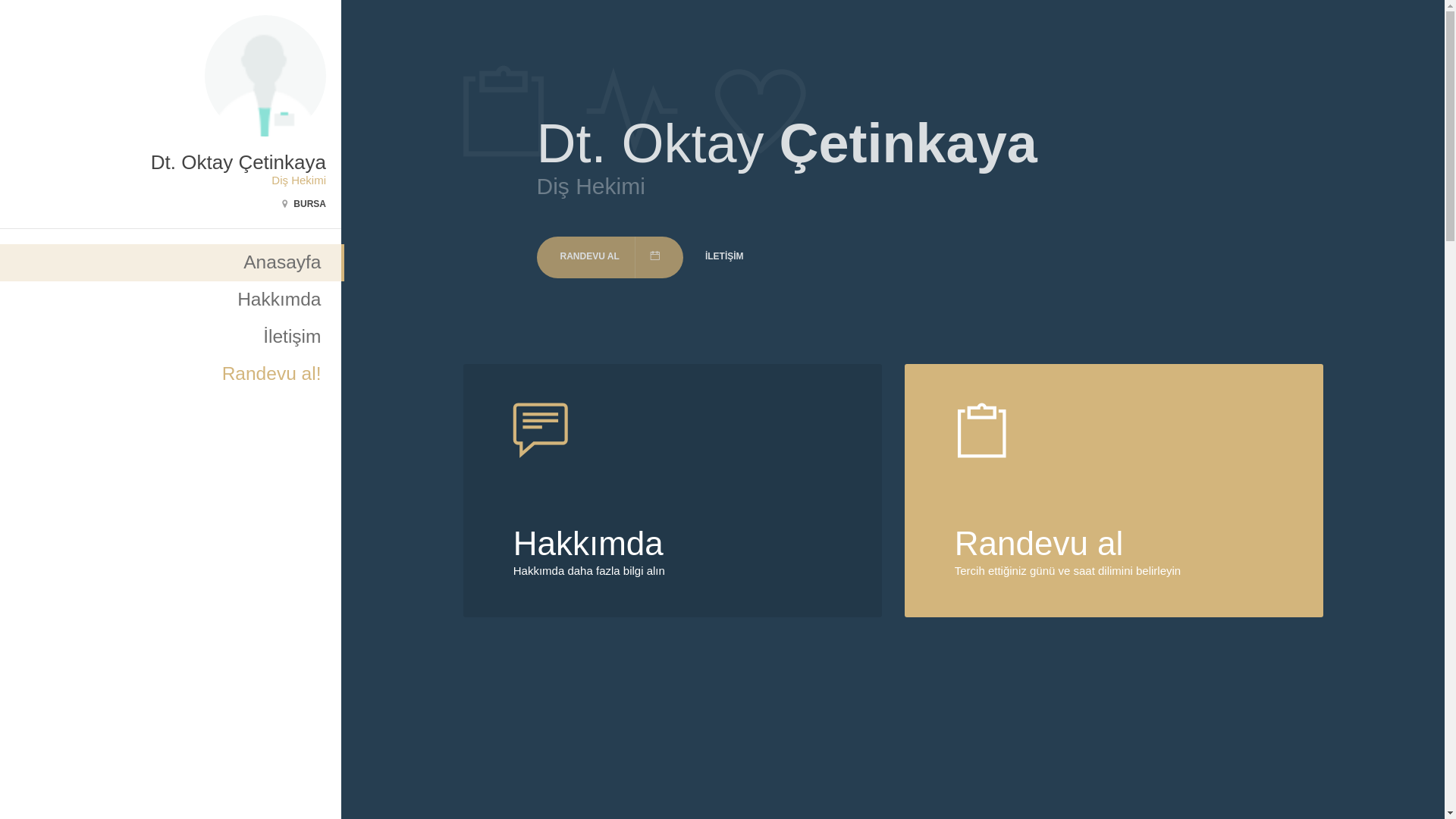 website screenshot of https://dtoktaycetinkaya.com/