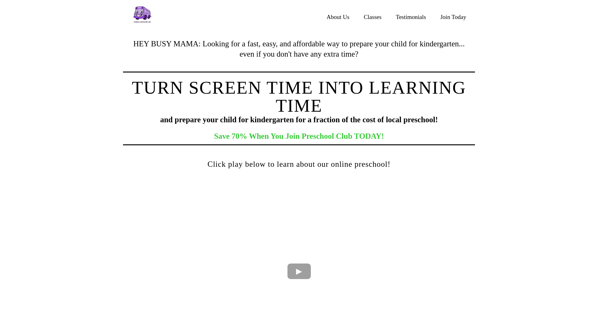 website screenshot of https://mobilelanguagelabhouston.com/