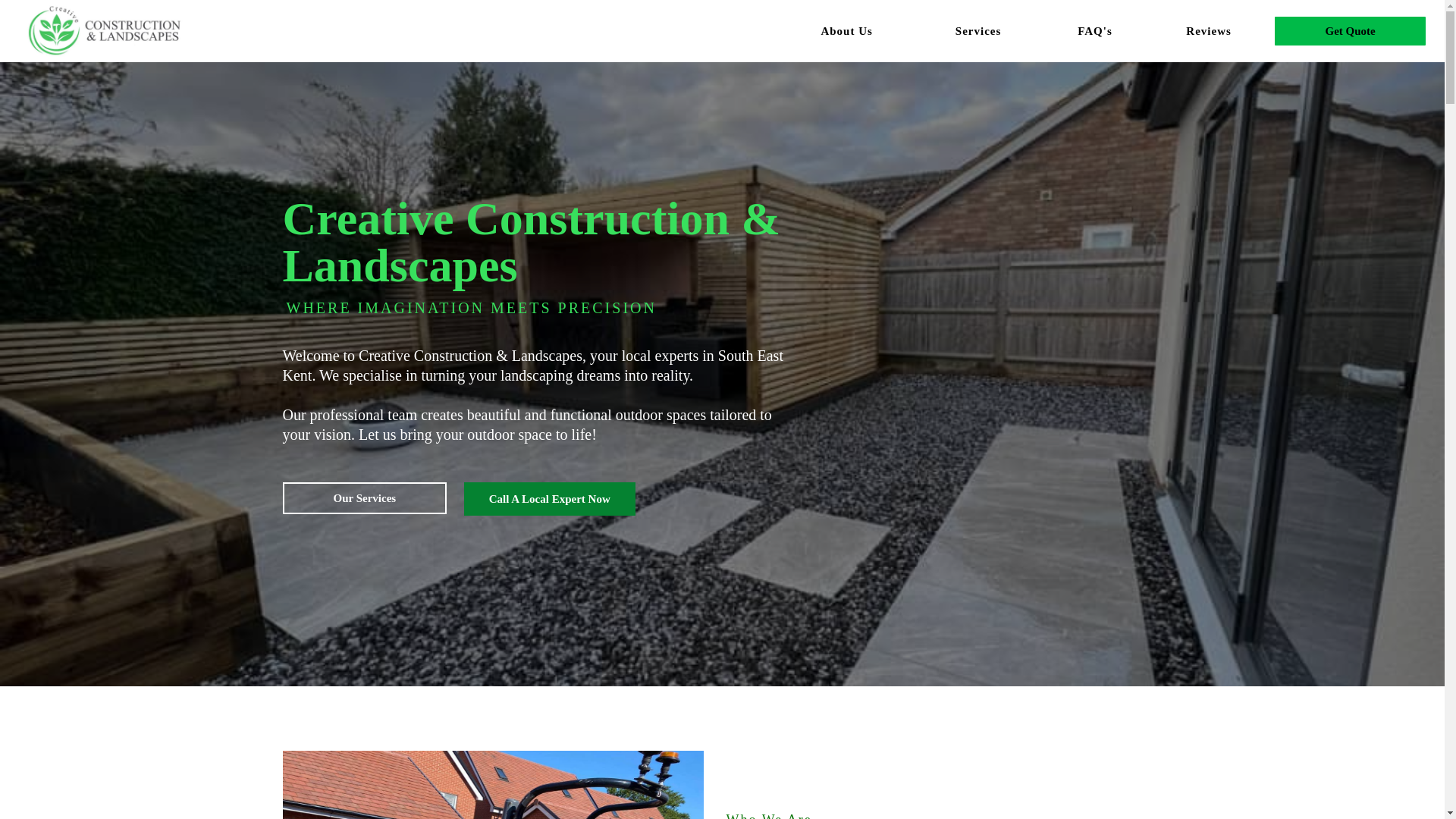website screenshot of https://creativeconstructionlandscapes.com/