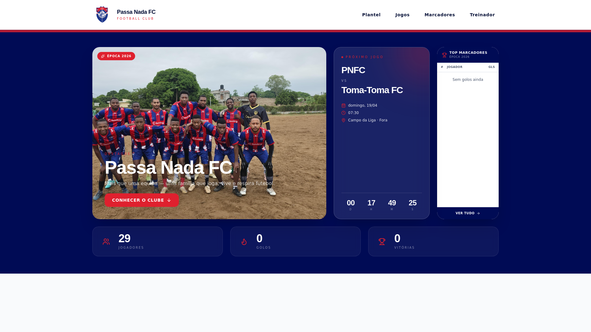 website screenshot of https://passanada.online/