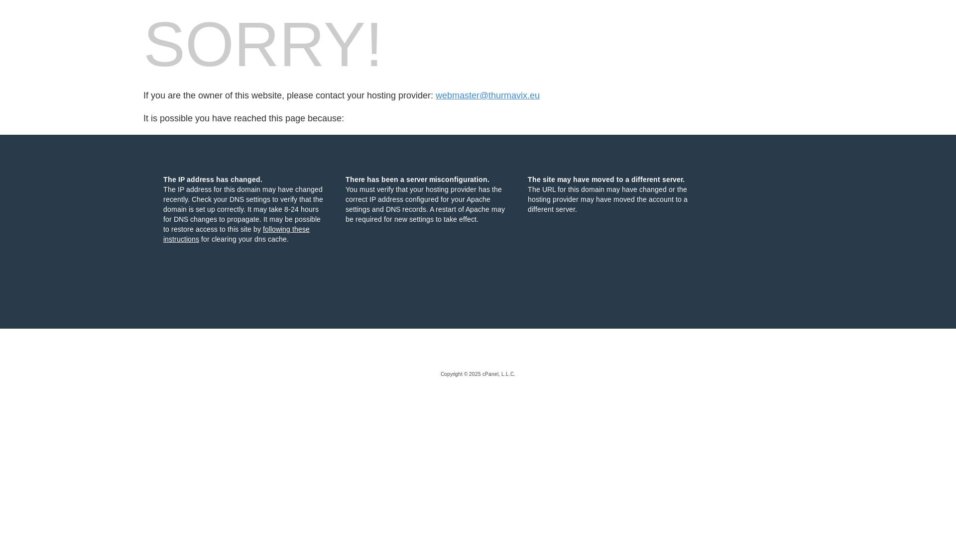 website screenshot of https://thurmavix.eu/