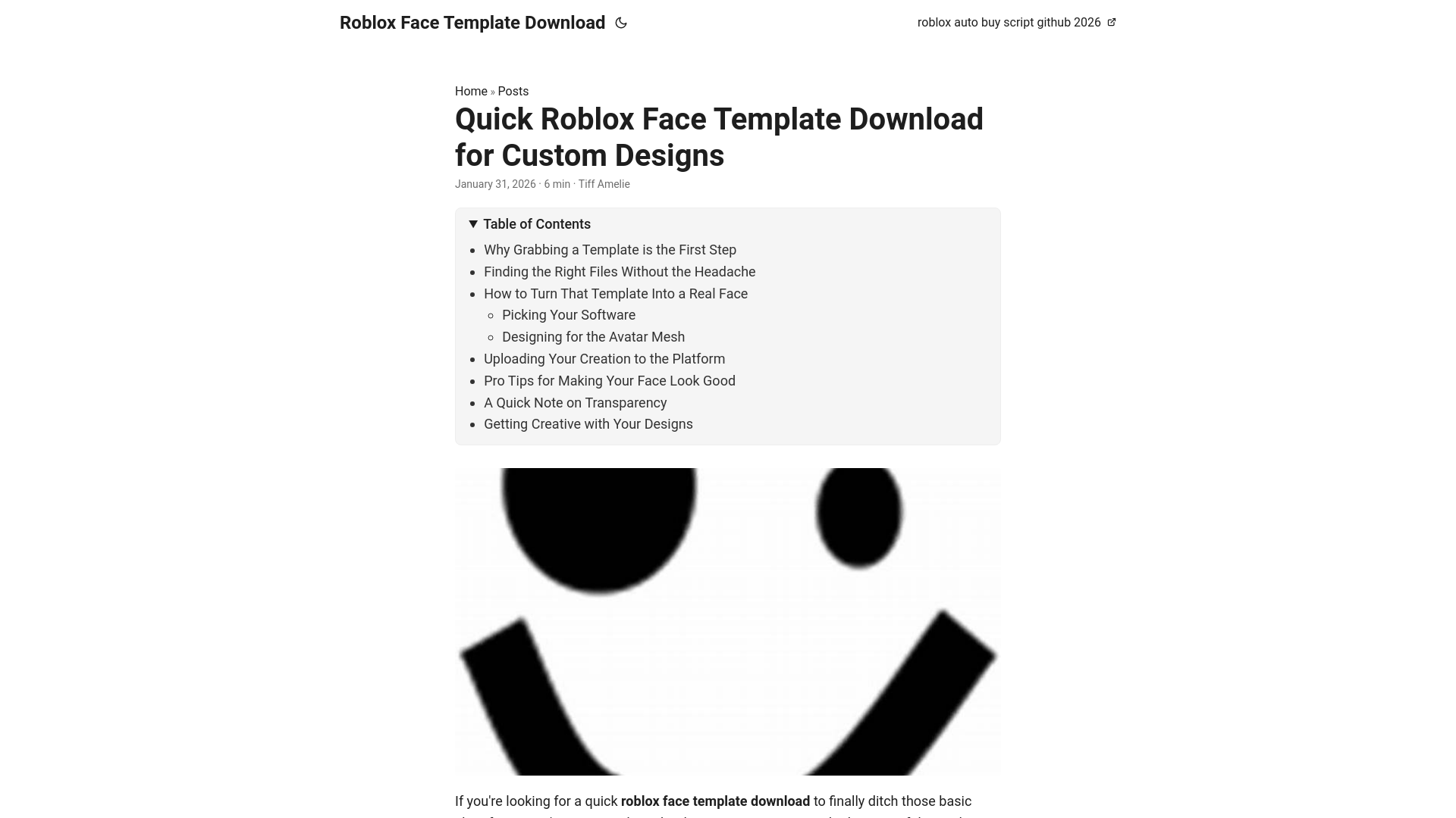website screenshot of https://roblox-face-template-download.pages.dev/