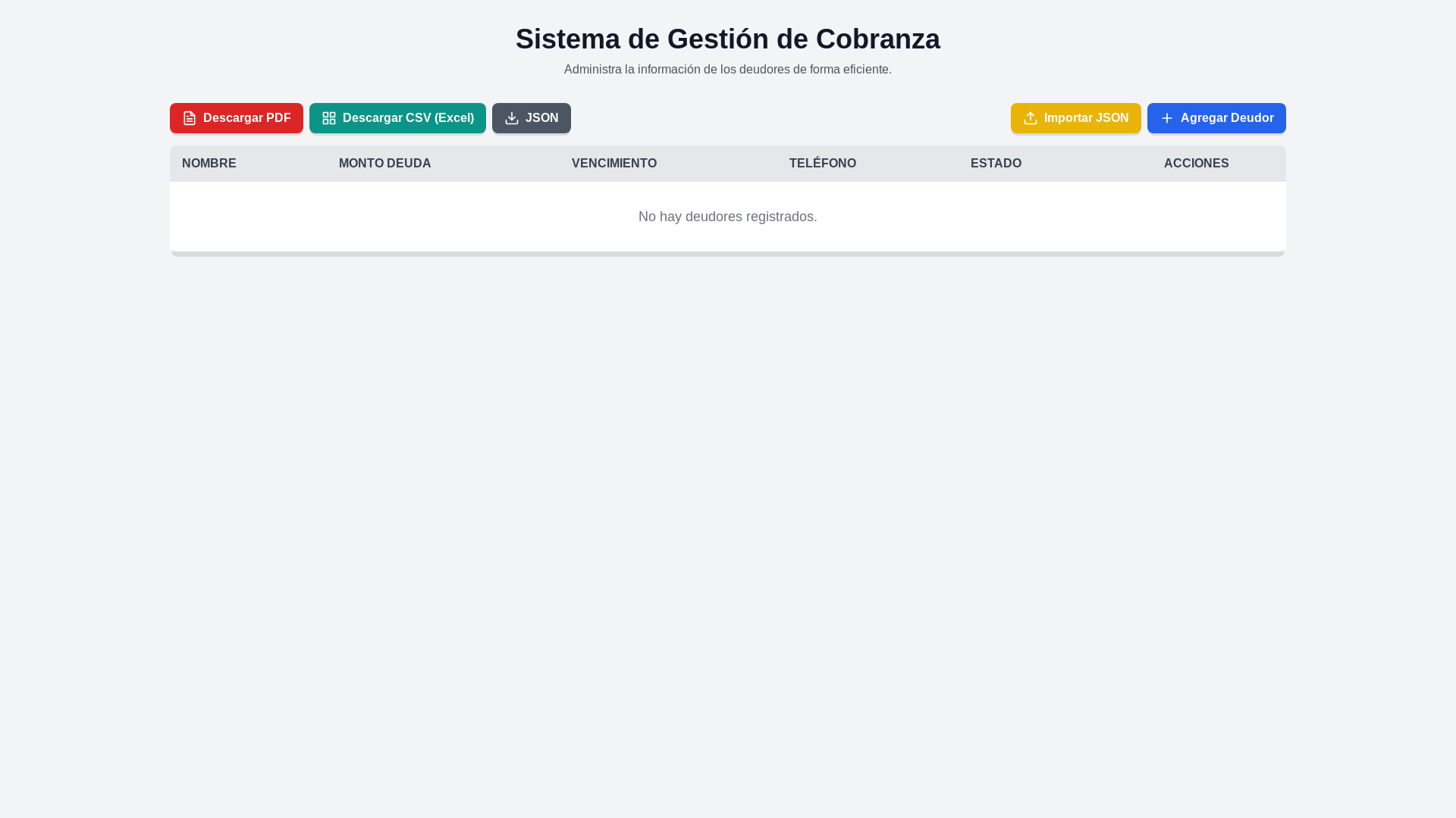 website screenshot of https://sistemadecobranza.pages.dev/