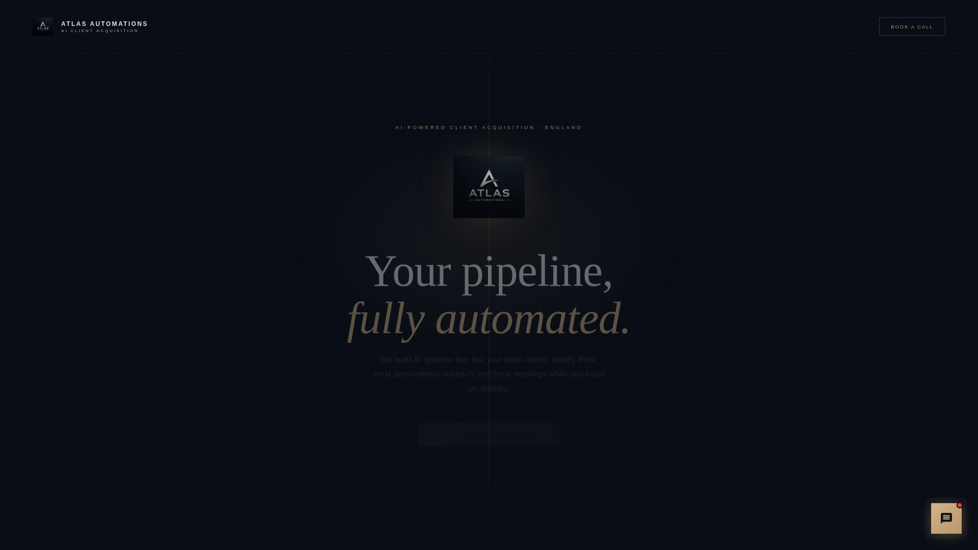 website screenshot of https://getatlasai.co.uk