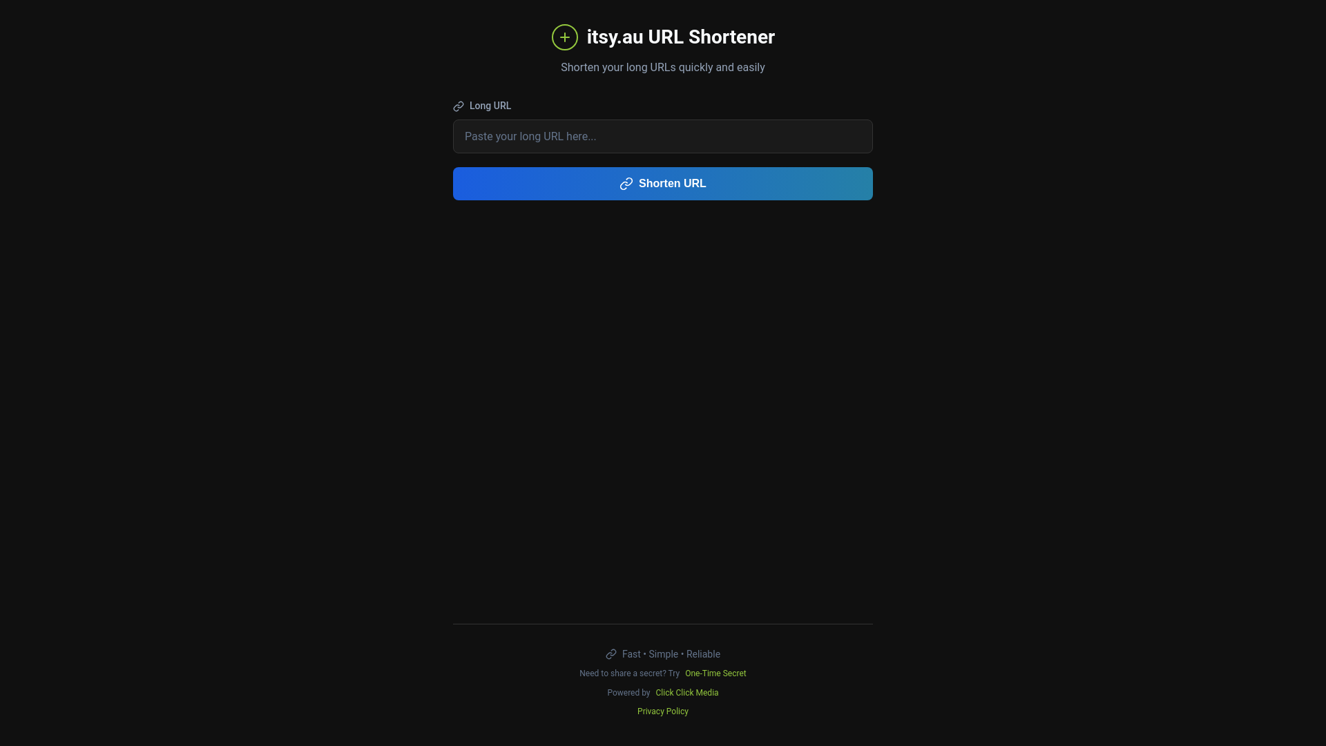 website screenshot of https://itsy.au