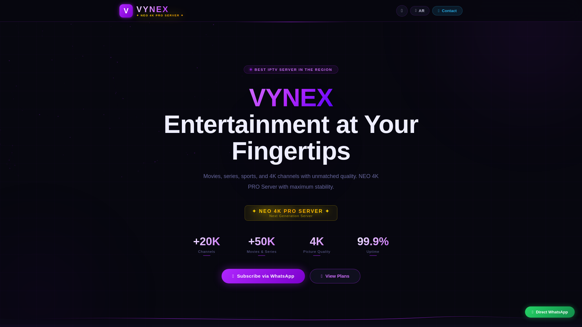 website screenshot of https://vynextv.pages.dev/