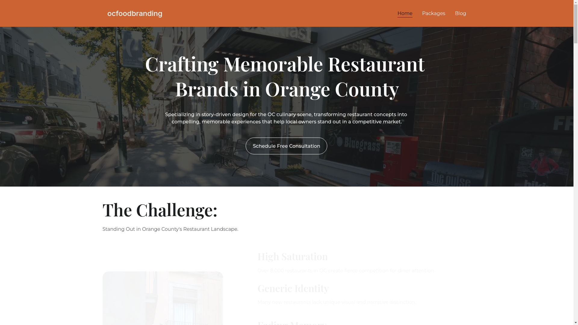 website screenshot of https://ocfoodbranding.com/
