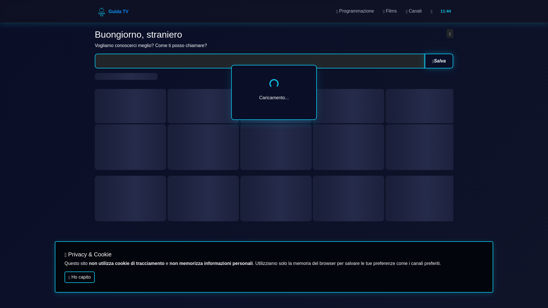 website screenshot of https://guidatvsmart.it