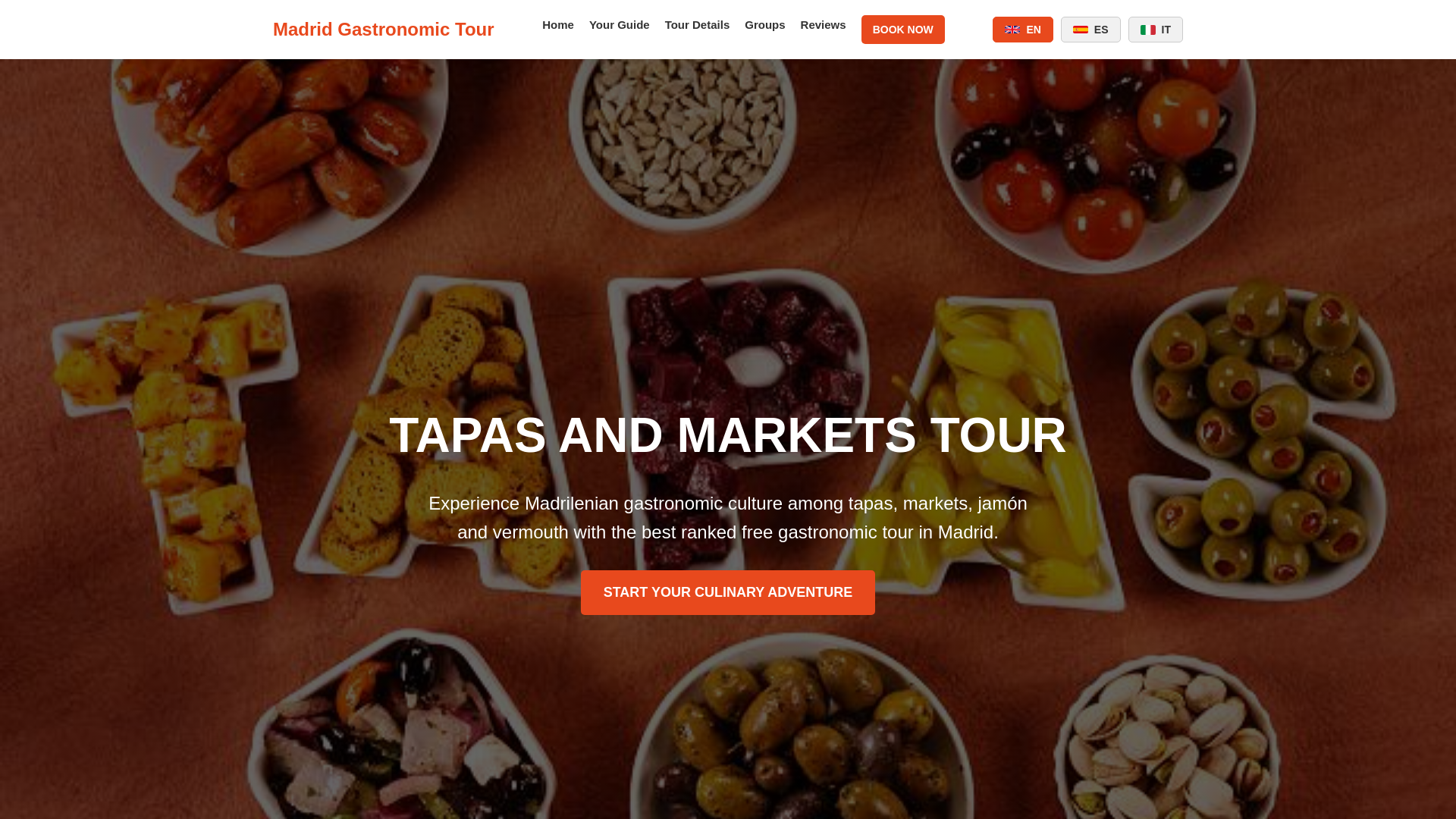 website screenshot of https://freetapastourmadrid.com