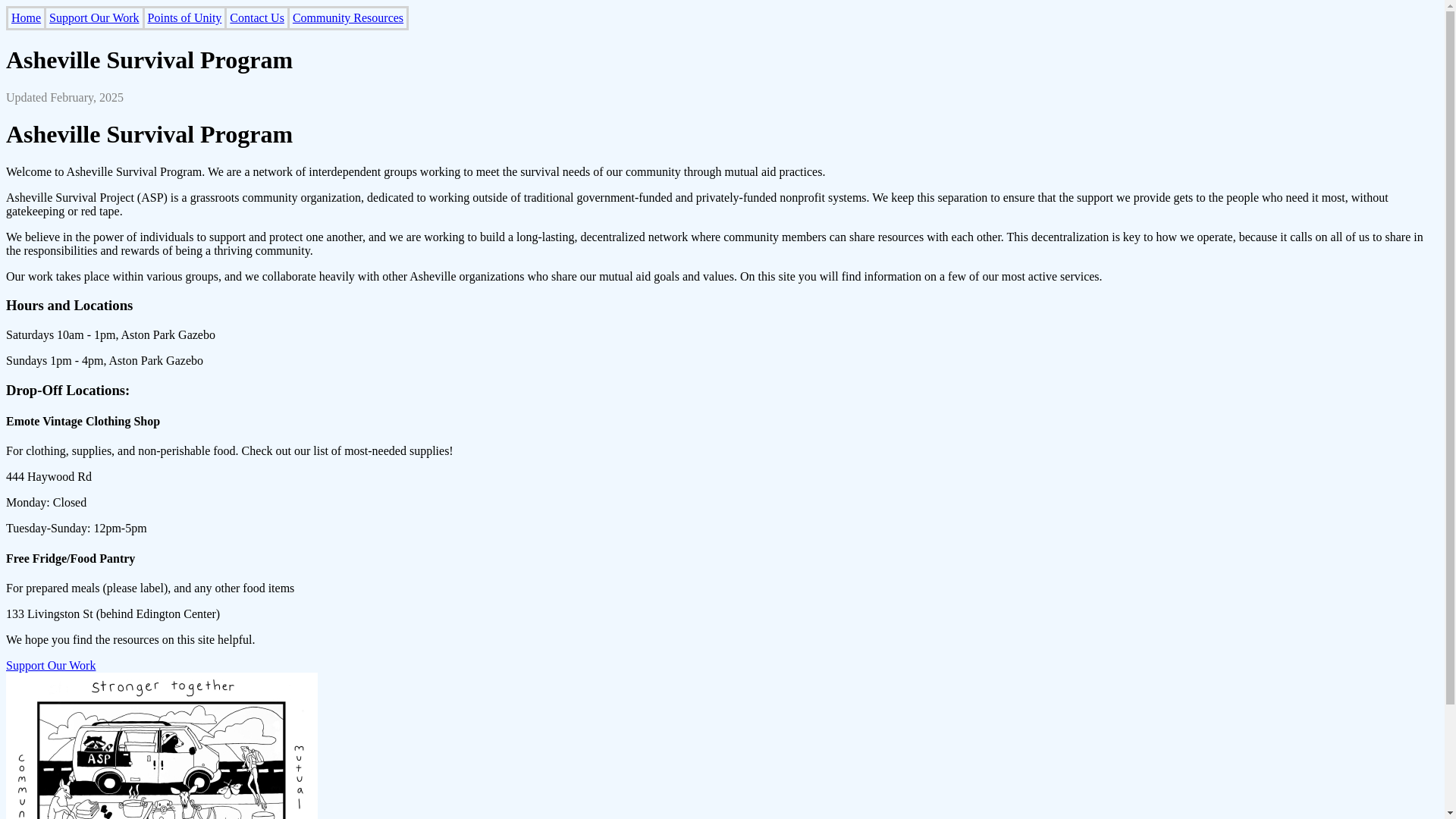 website screenshot of https://avlsurvival.net/