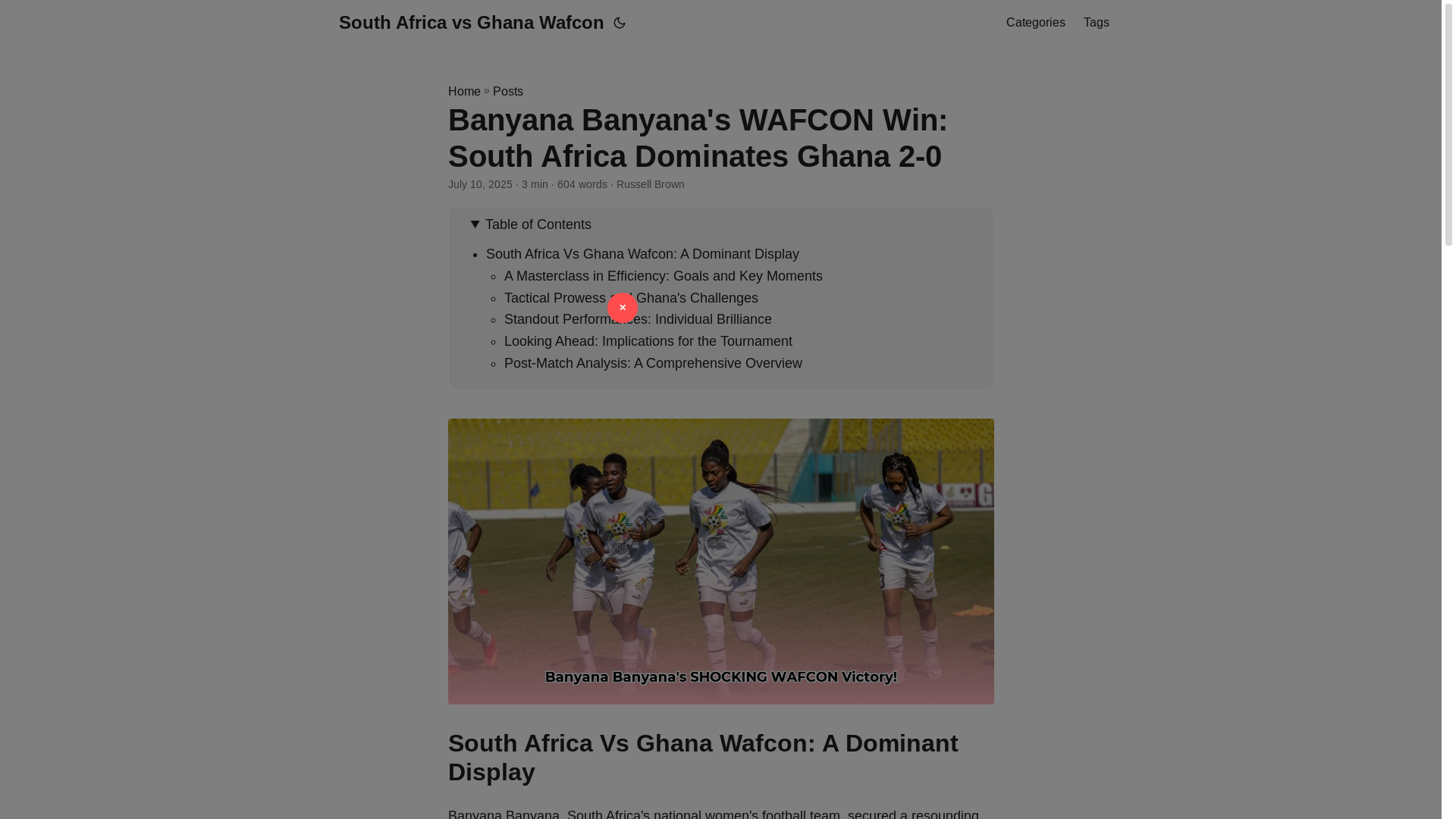 website screenshot of https://south-africa-vs-ghana-wafcon.pages.dev/