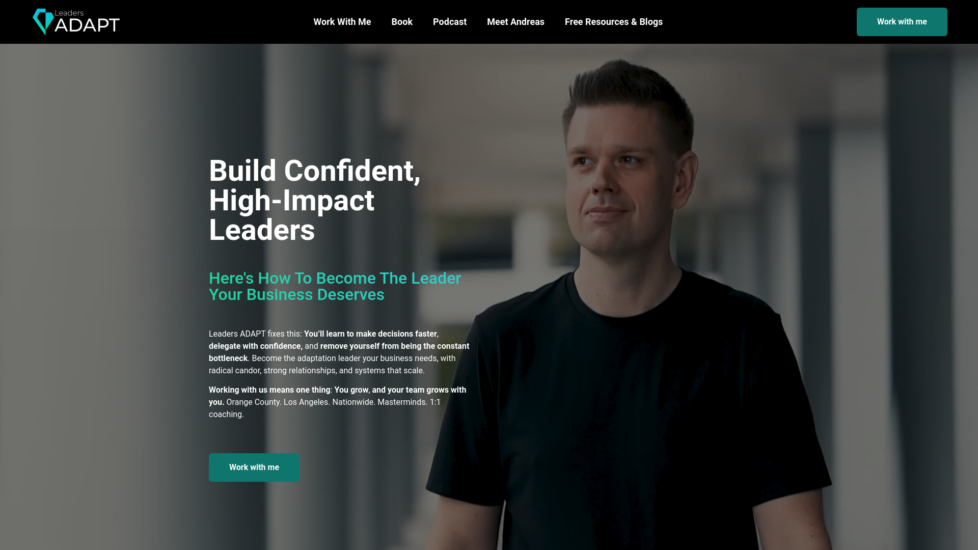 website screenshot of https://leadersadaptgrowth.com/